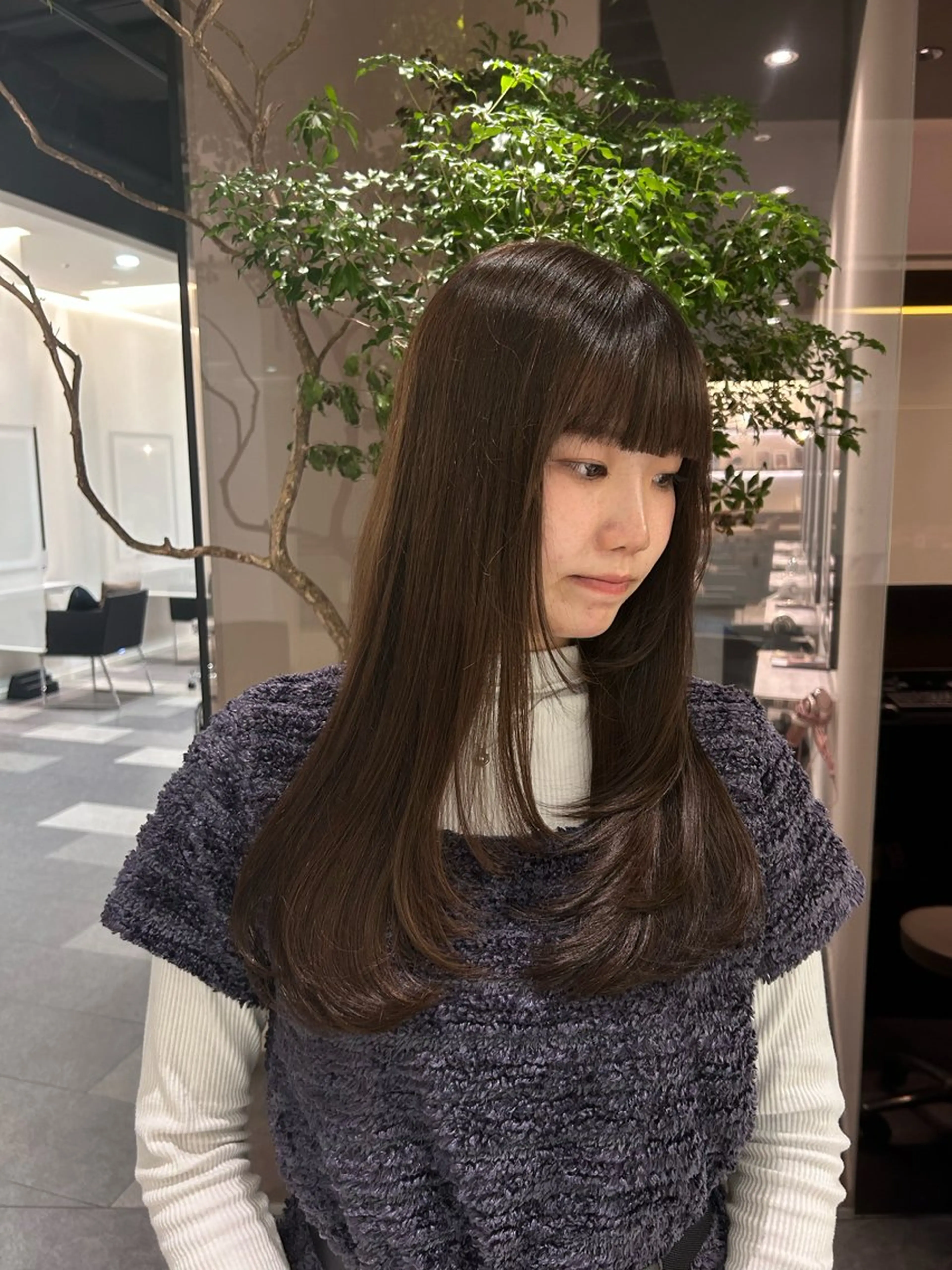 ロング 中原 優美のヘアスタイル