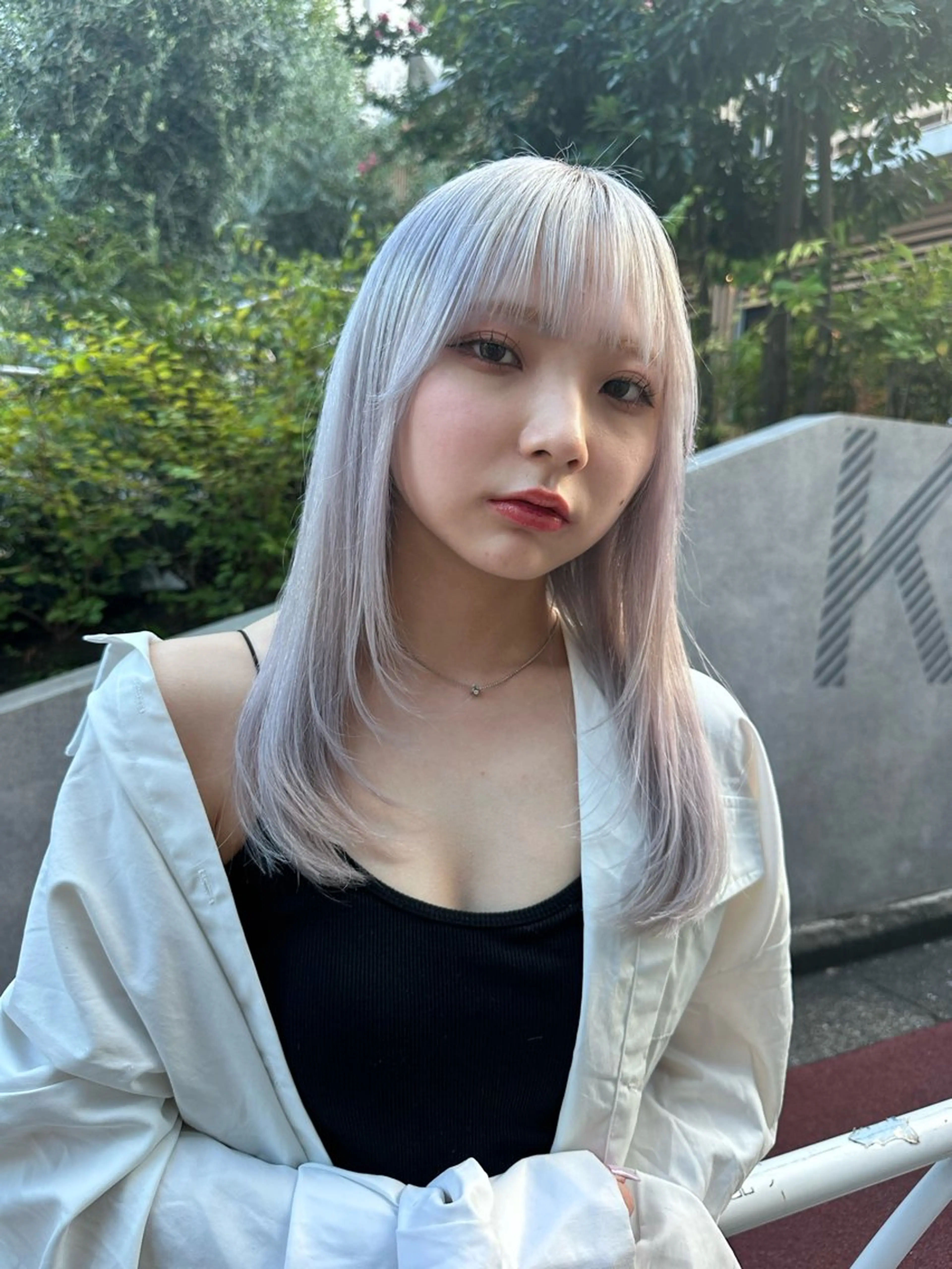 セミロング カラー 韓国レイヤー髪質改善 💫Tomoya💫のヘアスタイル