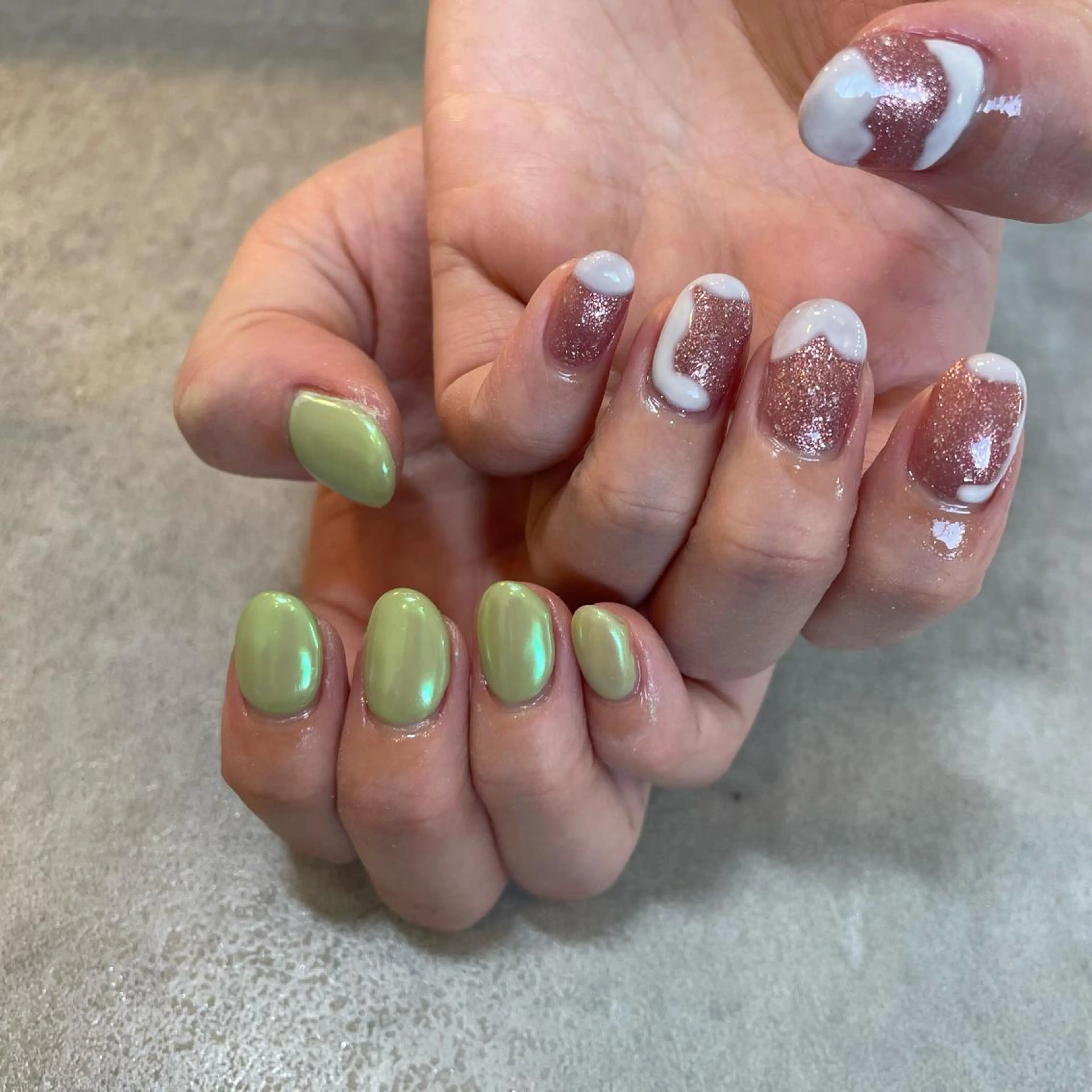 ネイル ピスタチオネイル Nail Salon Gummi.のネイルデザイン