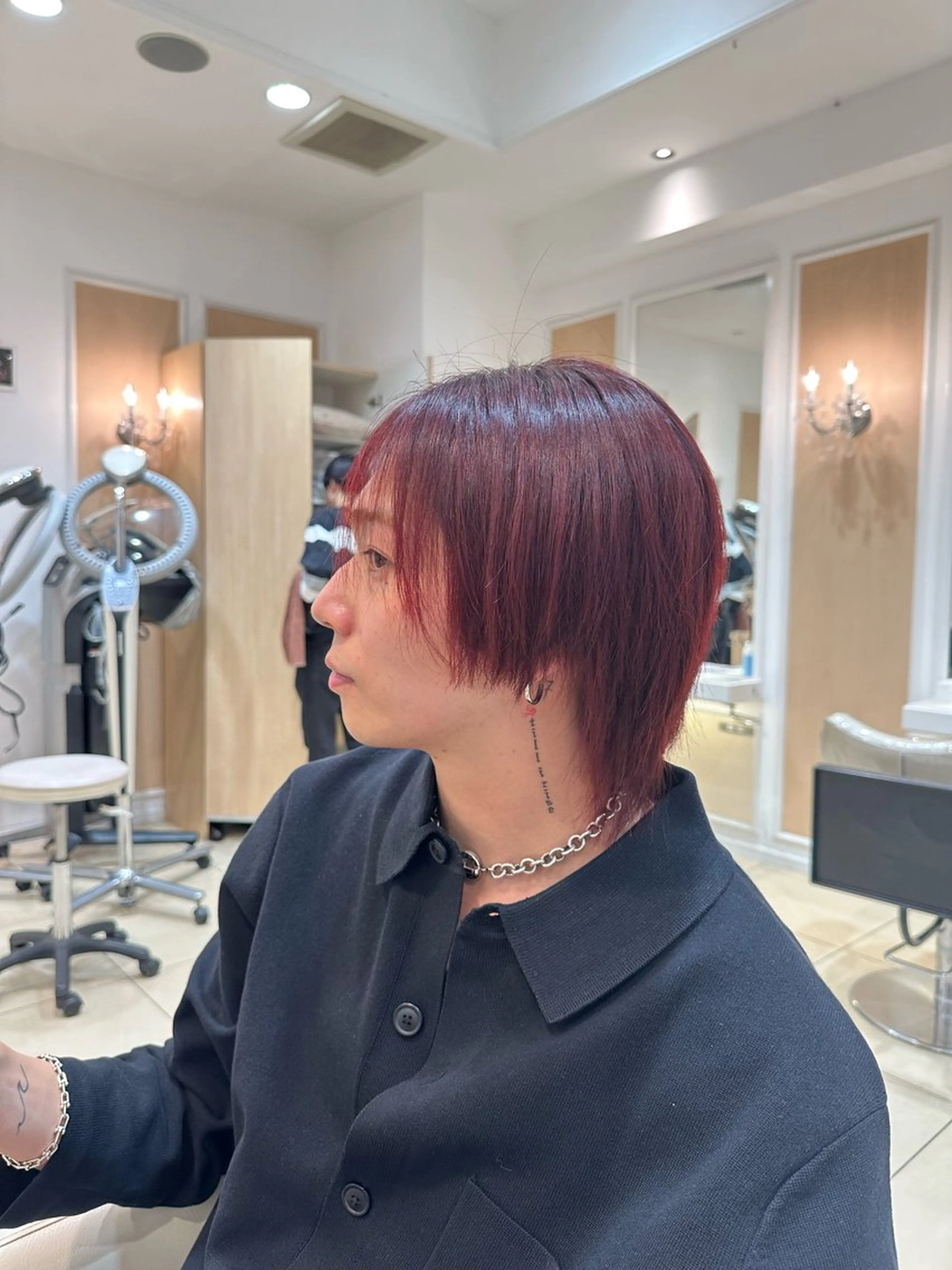 カラー メンズ 縮毛矯正 縮毛矯正 Ash中目黒 森田みなみのヘアスタイル