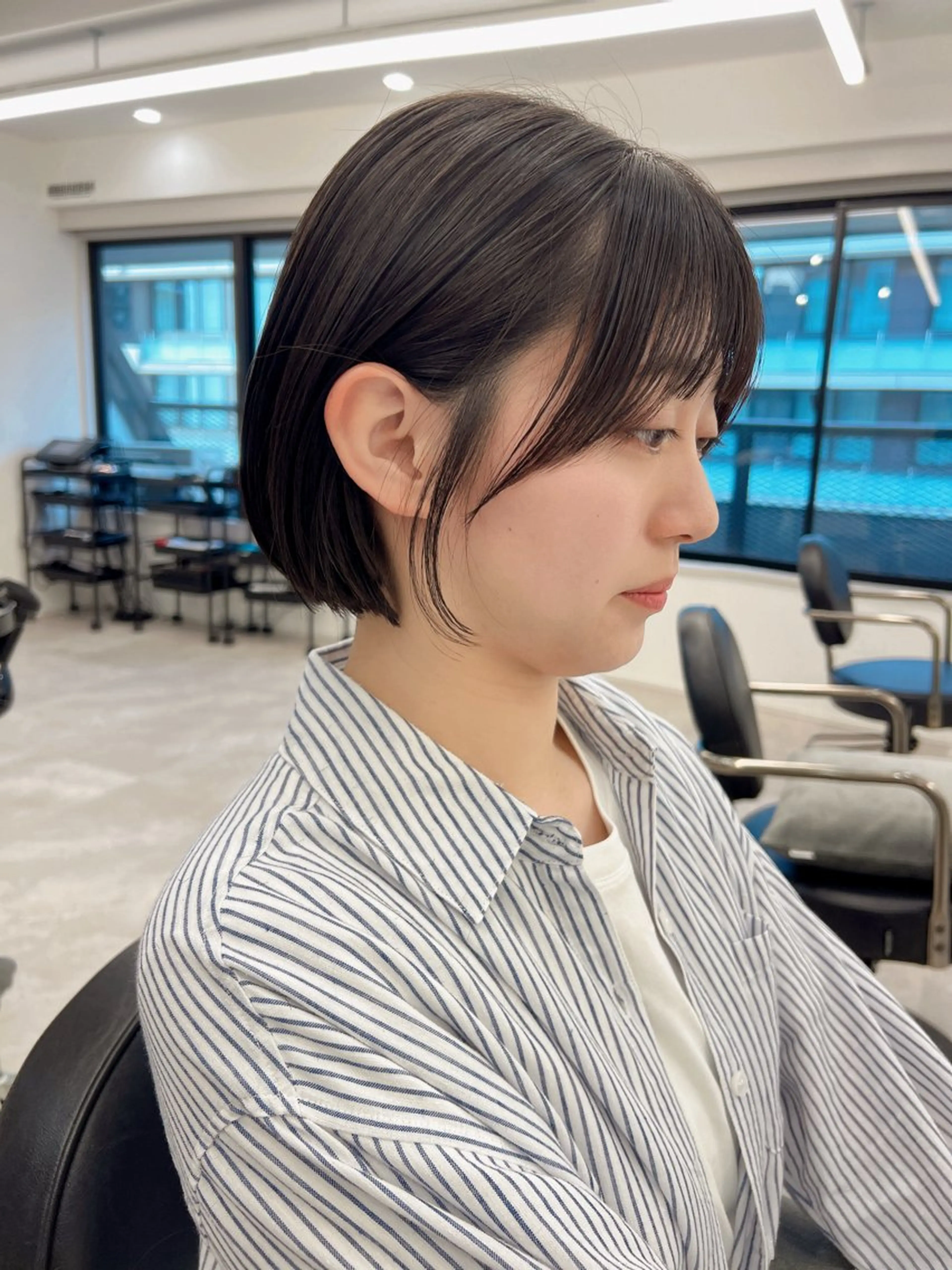 ショート 切りっぱなしボブ 前下がりボブ ショートボブ ボブ タンバルモリ ショート/ ボブ/今井皓のヘアスタイル