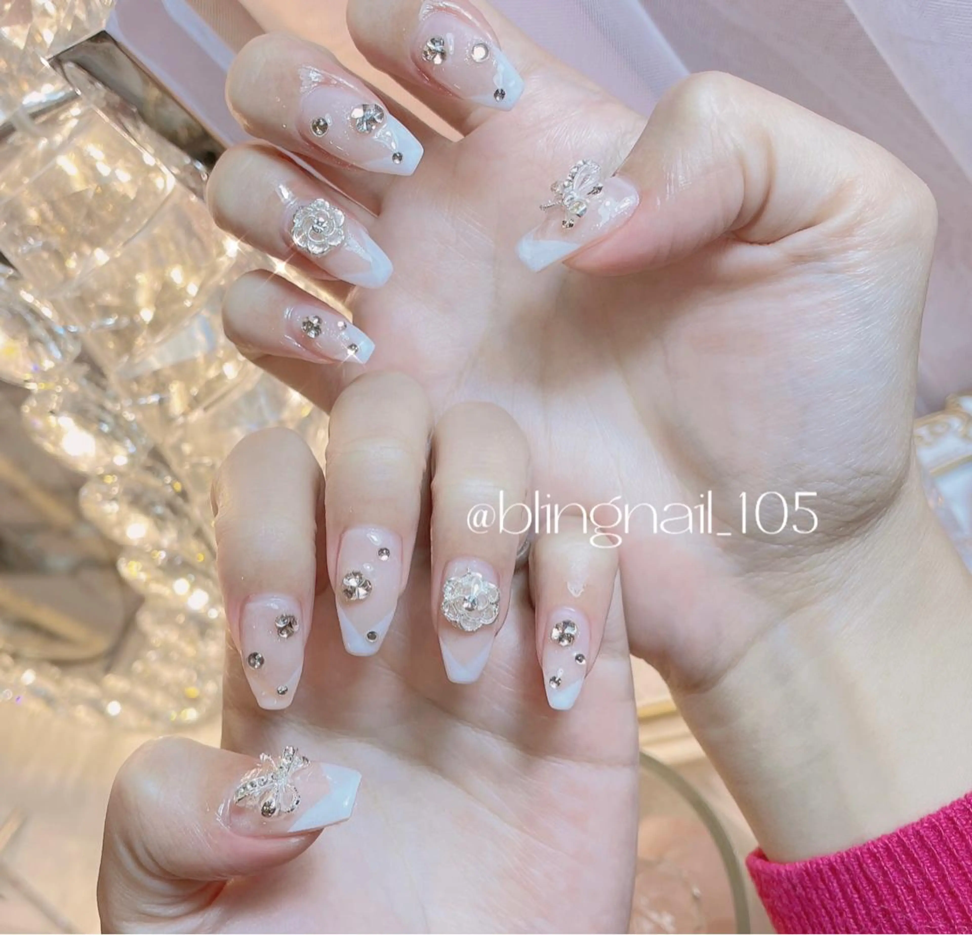 ネイル 23時まで❤︎韓国、 ワンホンネイルのネイルデザイン