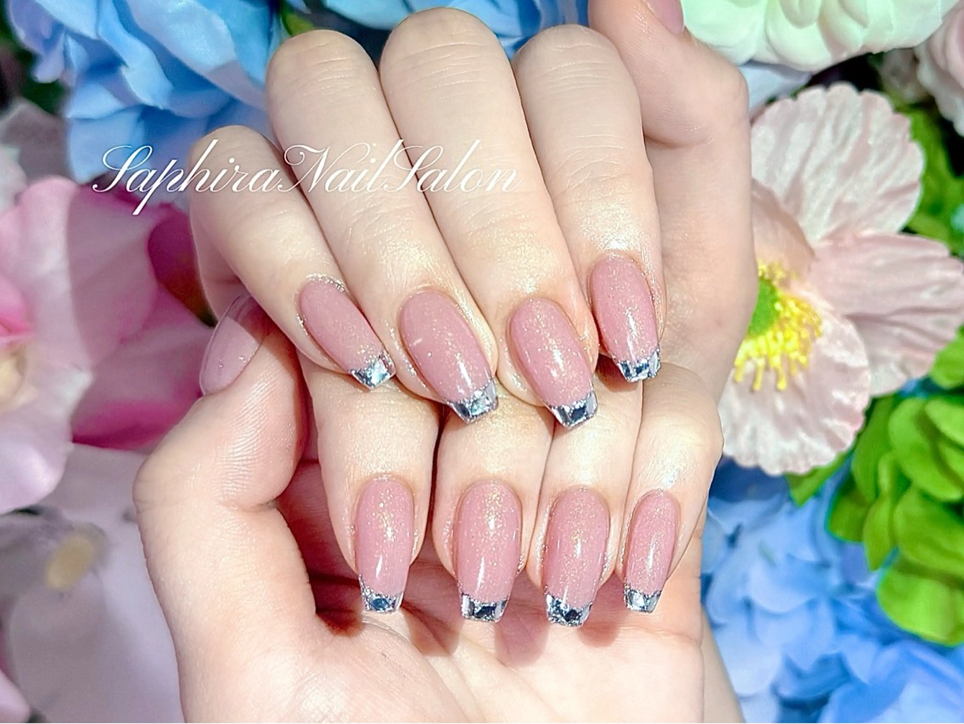 カラー ハンドネイル Saphiraネイル サロン錦糸町のネイルデザイン
