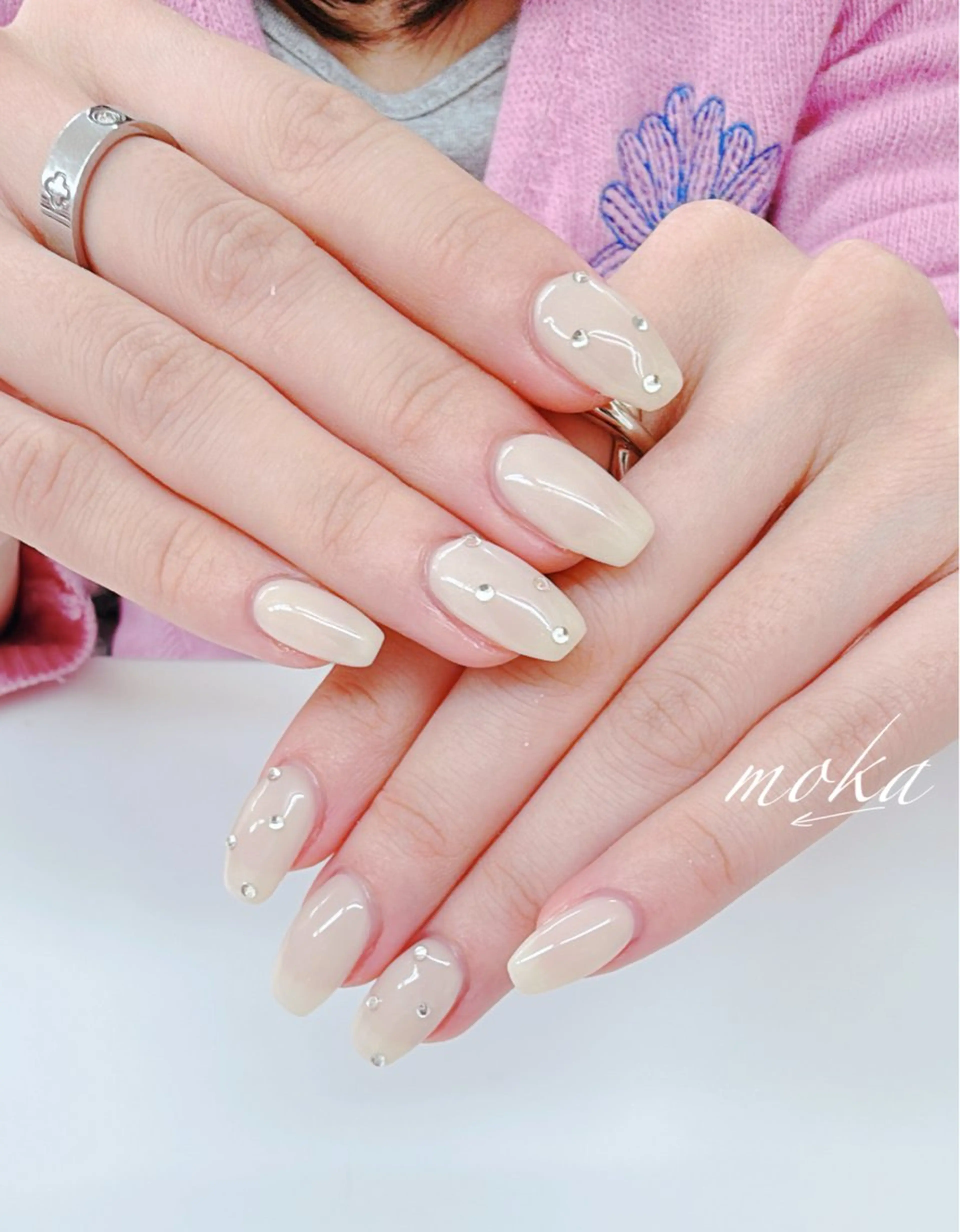 ネイル ハンドネイル ハンドケア 胡蝶蘭レディースサロ ンNailMOKAのネイルデザイン