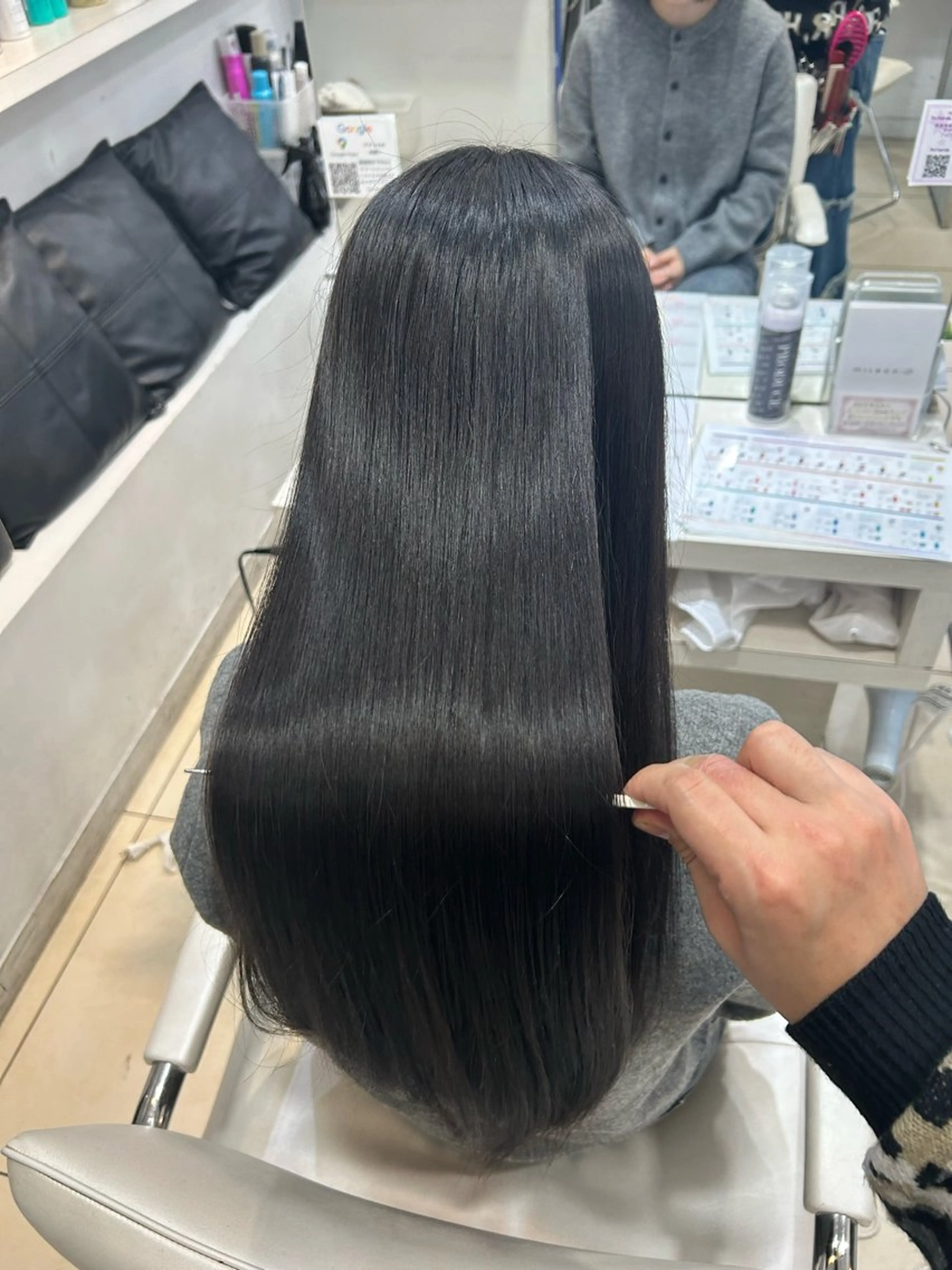 ロング ヘアカラー トリートメント 【髪質改善カラー】 瀧田嵐士🇰🇷のヘアスタイル