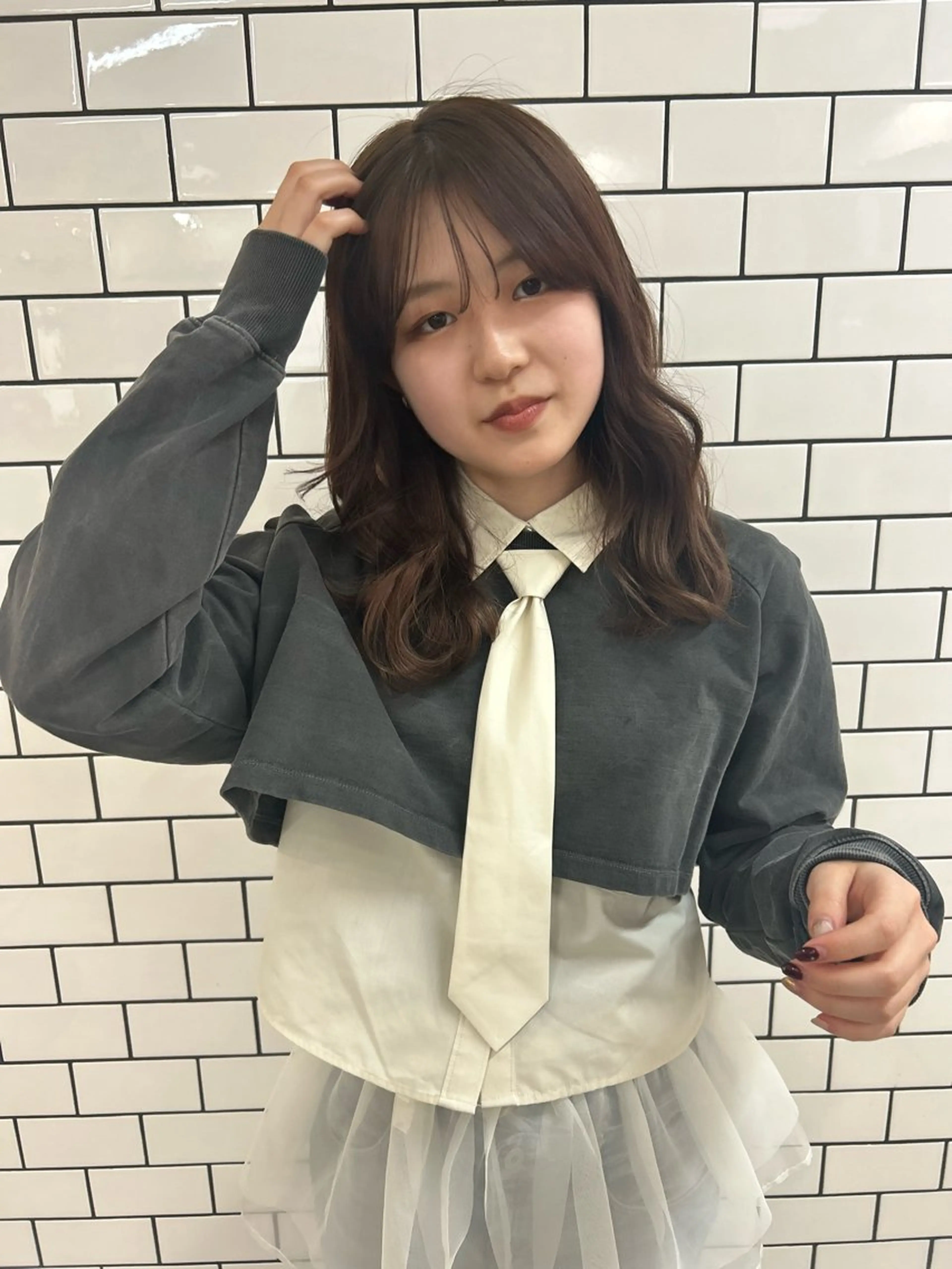 ミディアム ヘアアレンジ チアキ ジュリのヘアスタイル