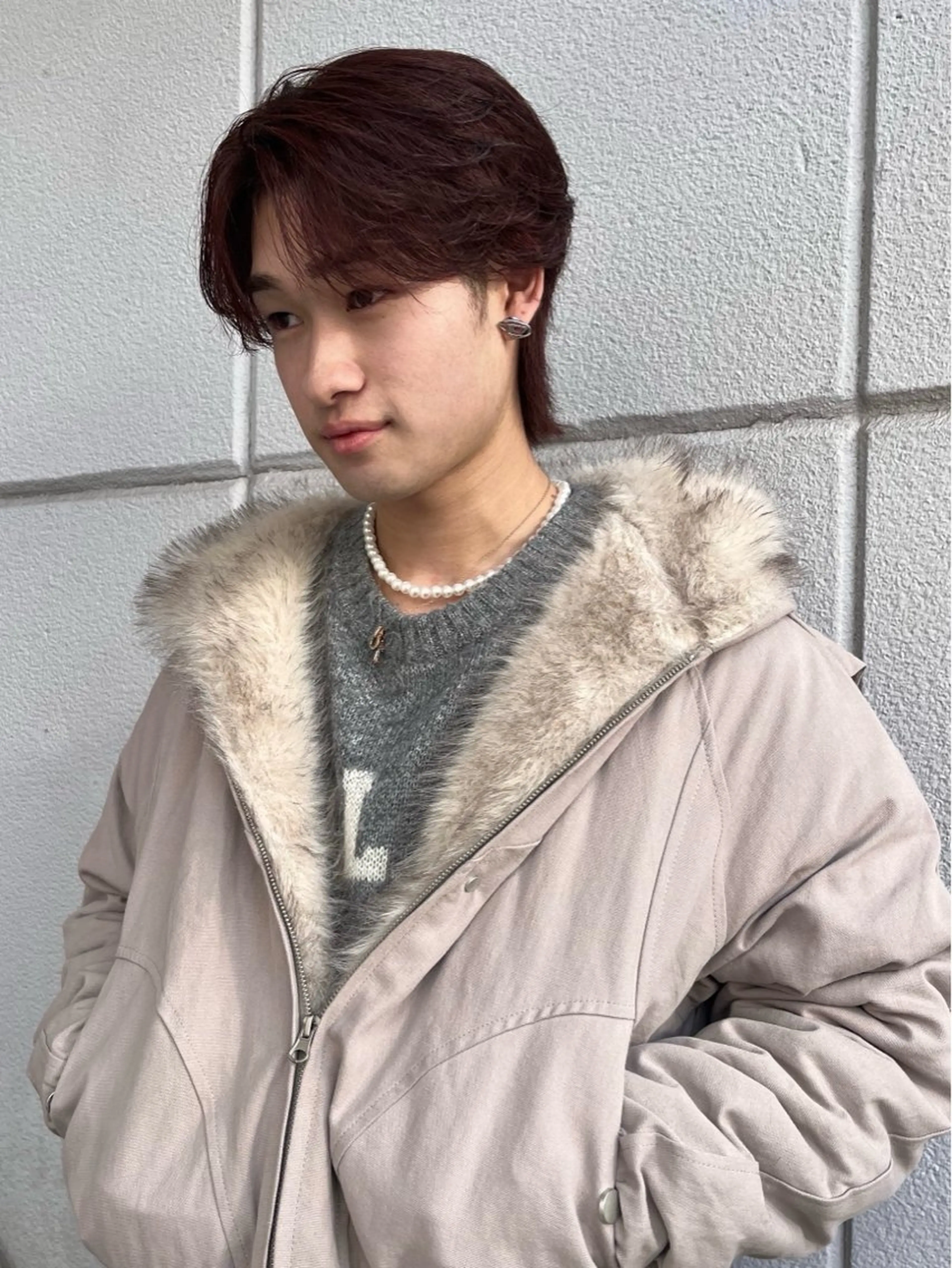 カラー パーマ メンズ カット レイヤーカット/韓国 ヘア/ honokaのヘアスタイル