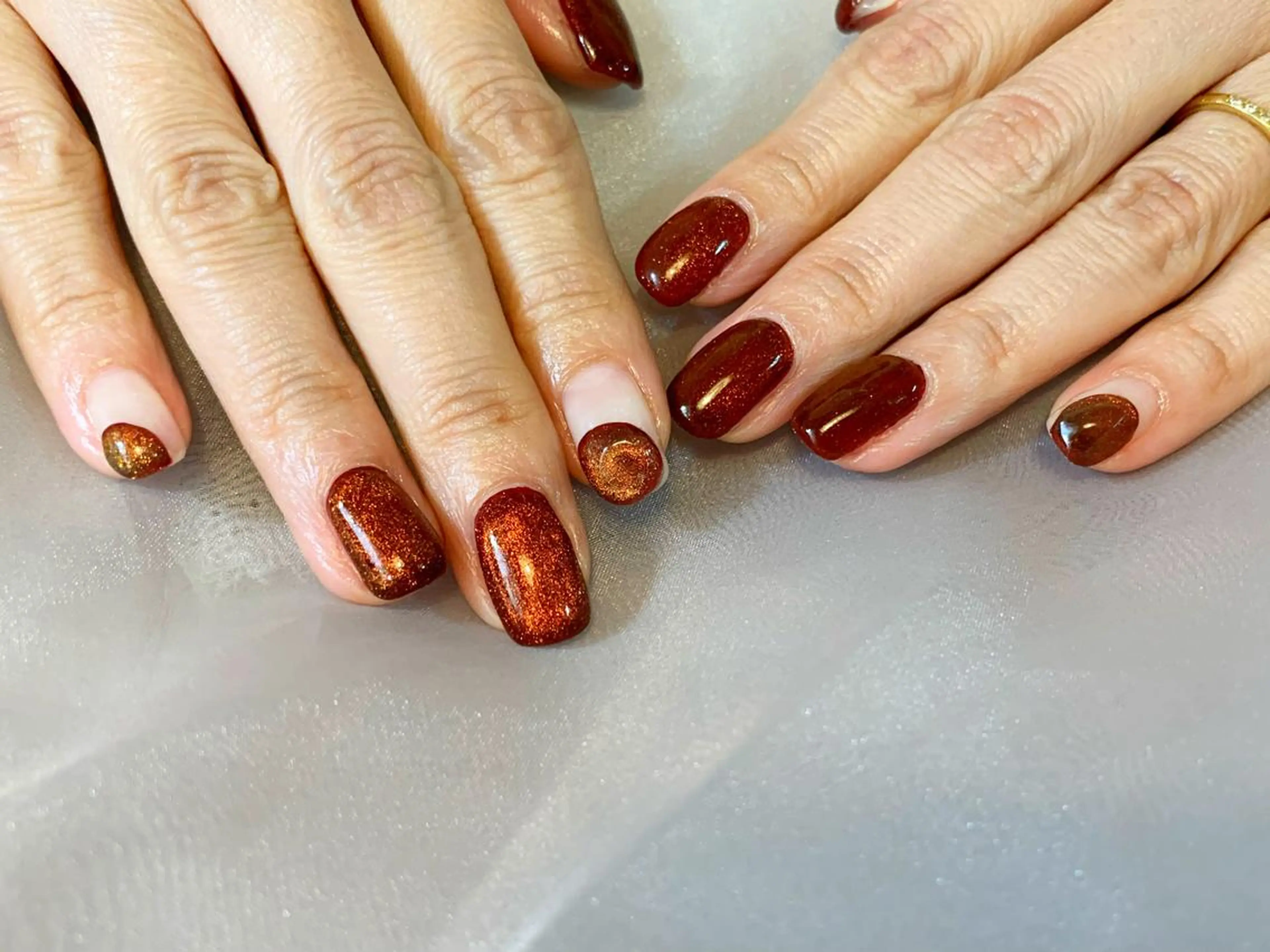 ネイル マグネットネイル ハンドネイル フットネイル GéRanium Harukaのネイルデザイン