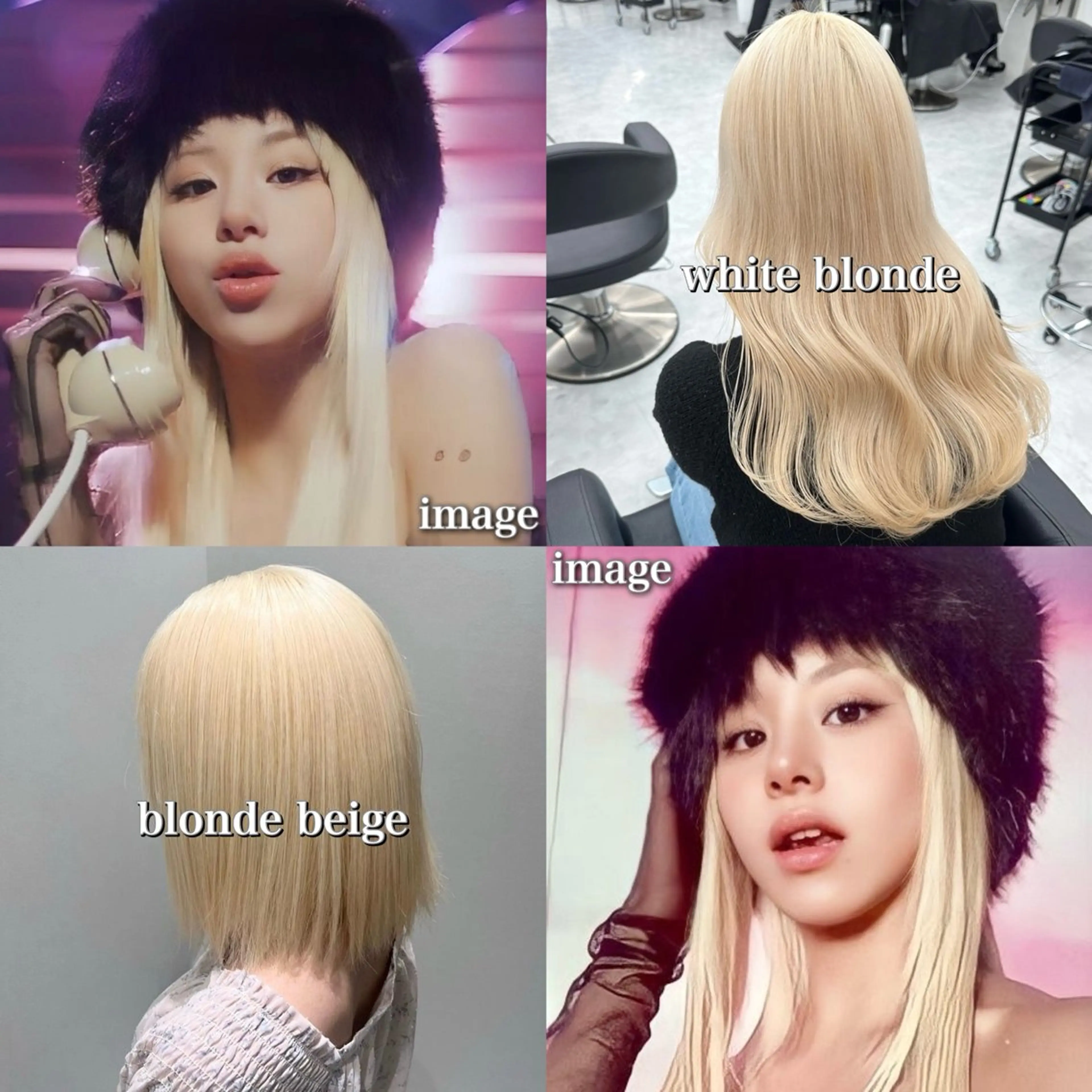 セミロング カラー ベージュカラー ブリーチ ブロンド デザインカラー グレージュ ヘアカラー トリートメント ハイトーン/ 髪質改善/上質艶髪のヘアスタイル