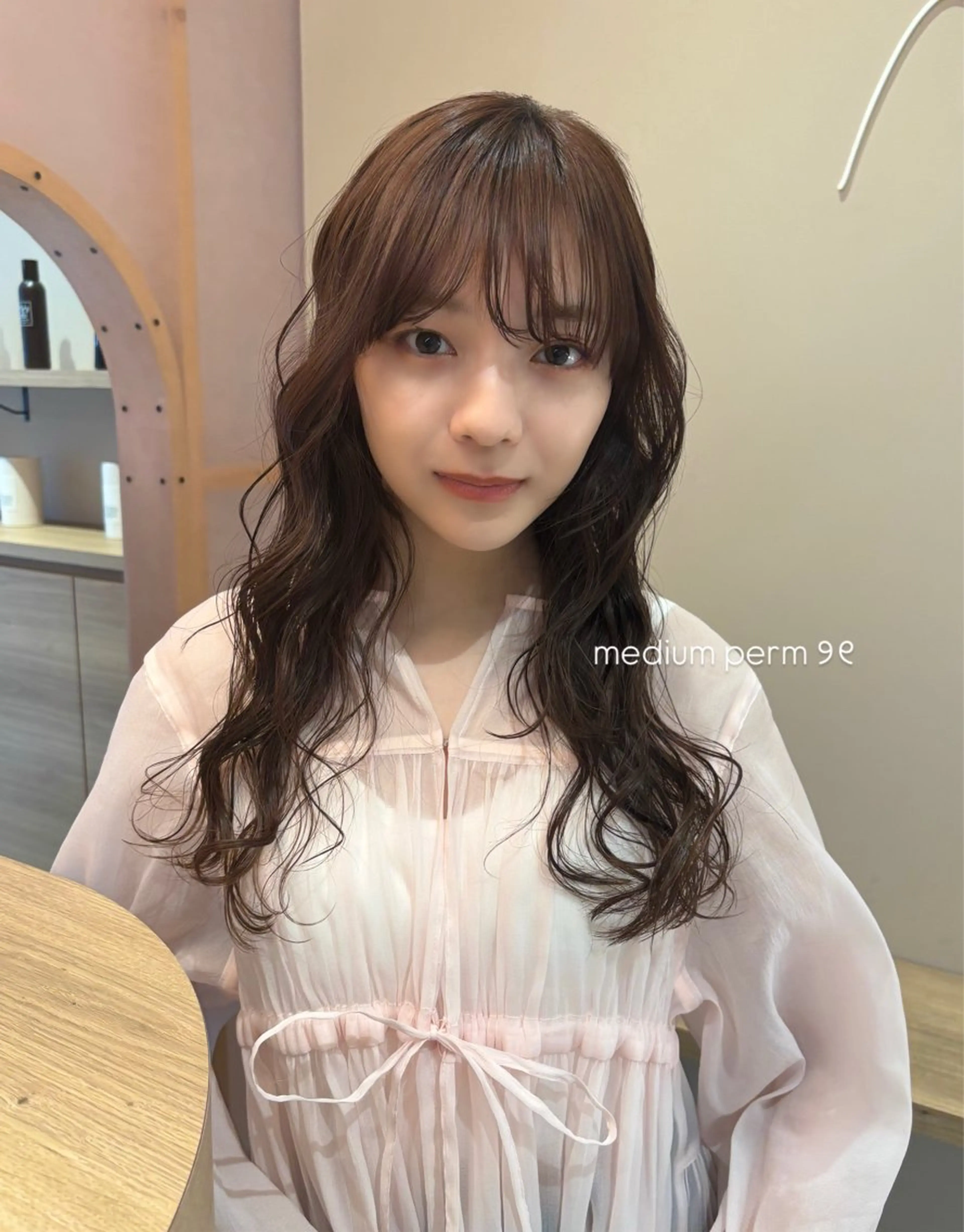 ロング パーマ 谷川 優奈のヘアスタイル