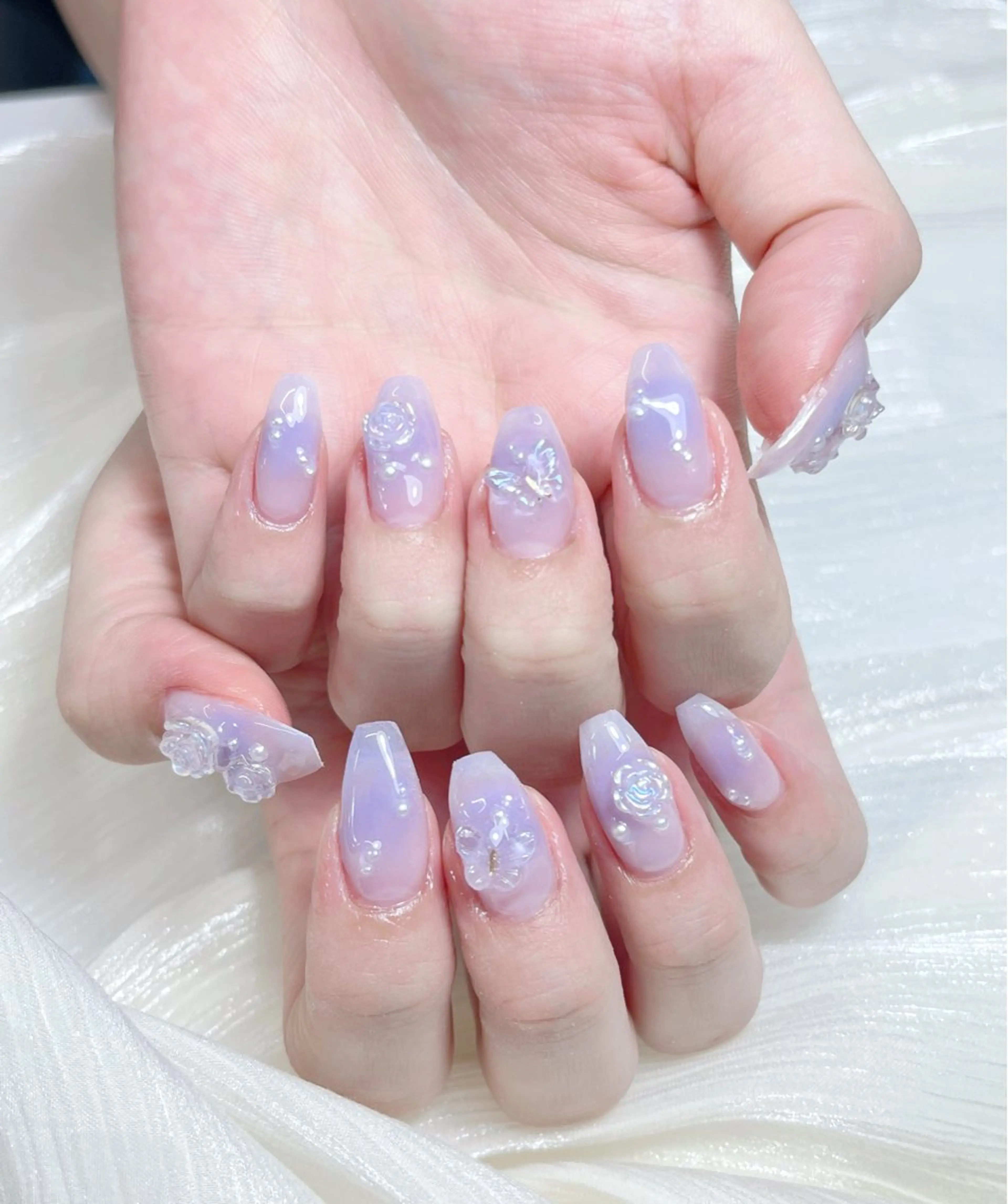 ネイル candy nail 韓国風ワンホンネイルのネイルデザイン