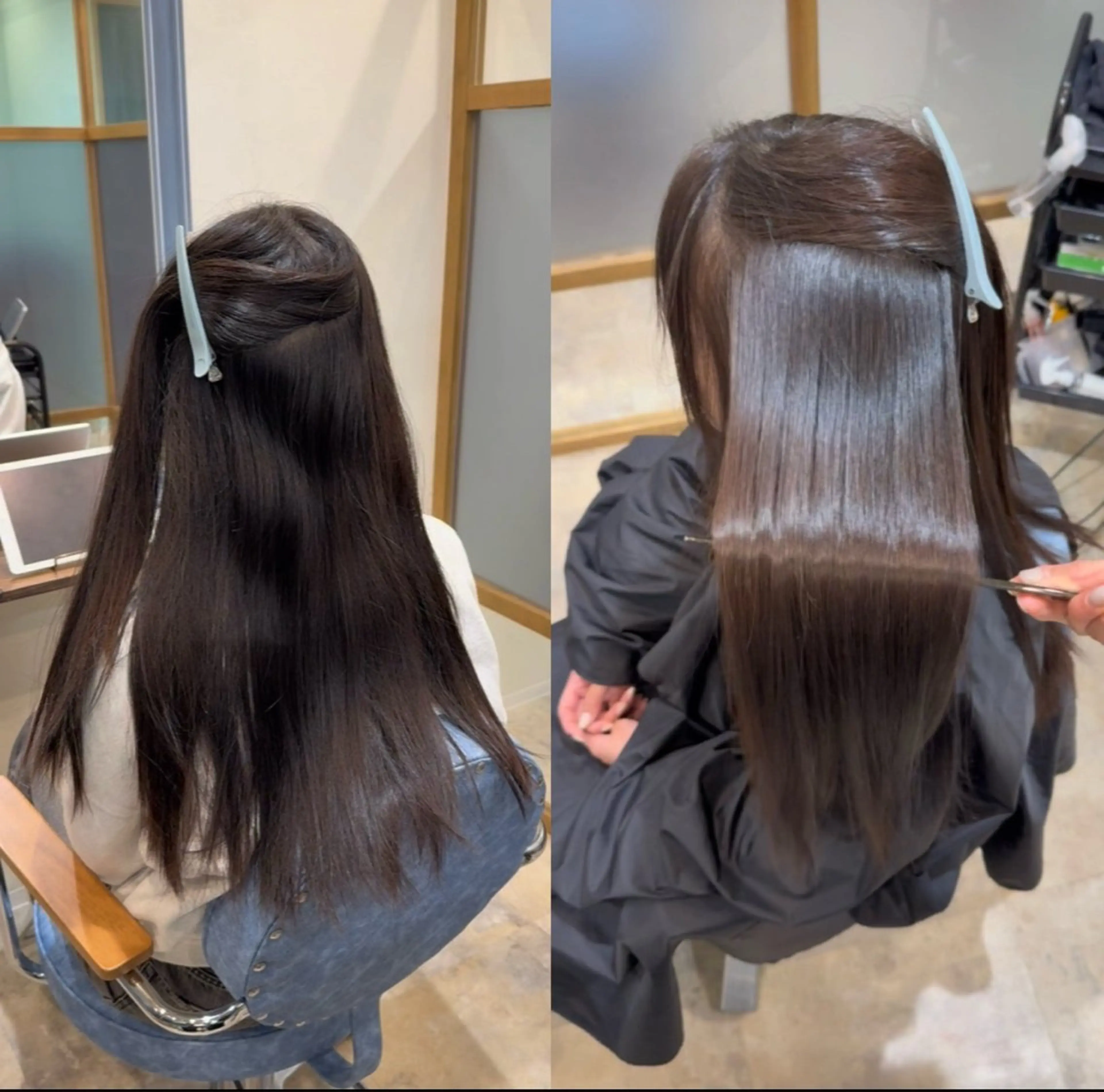 ロング カット 縮毛矯正 トリートメント RapportSalonHANARE新浦安所属・本間 遥翔のヘアスタイル