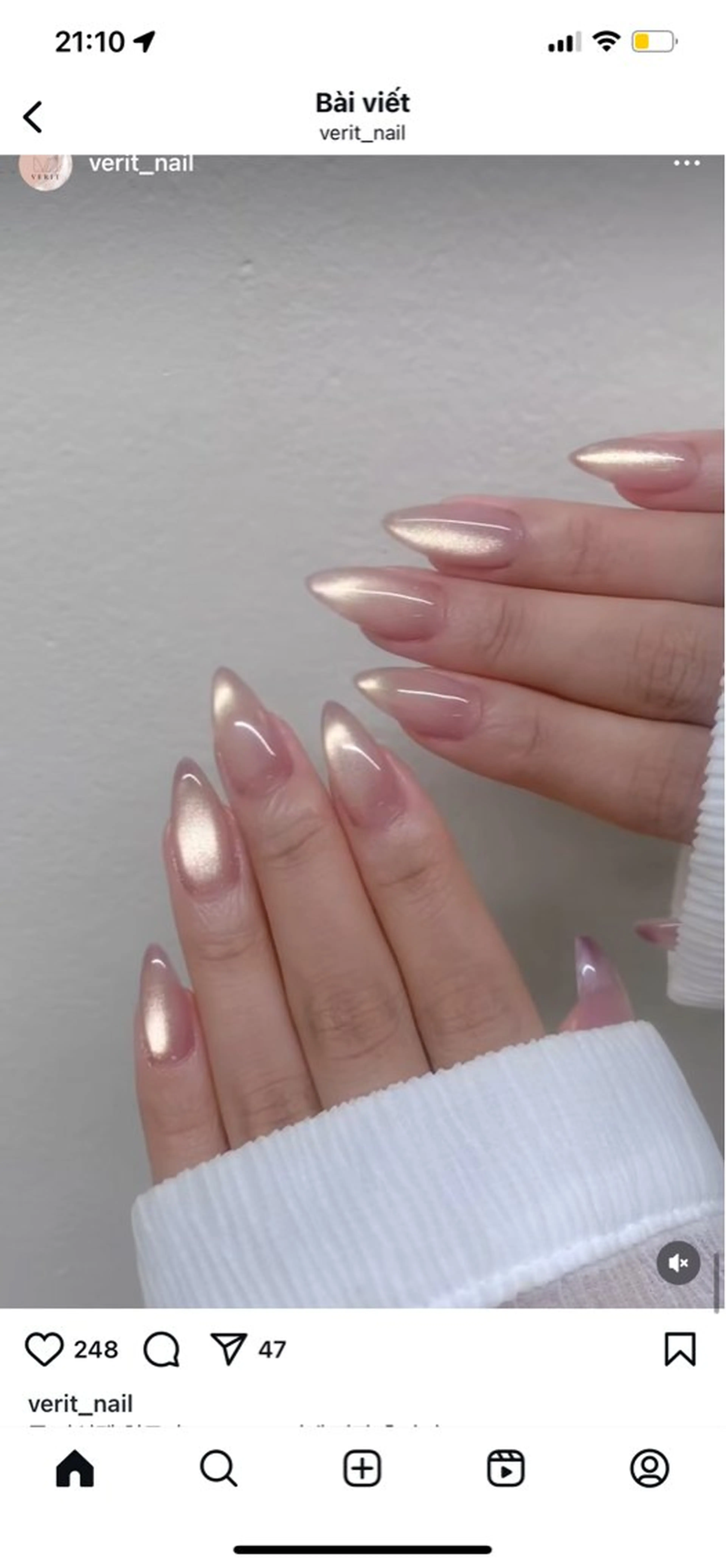 ネイル マグネットネイル ハンドネイル sora ❄️のネイルデザイン