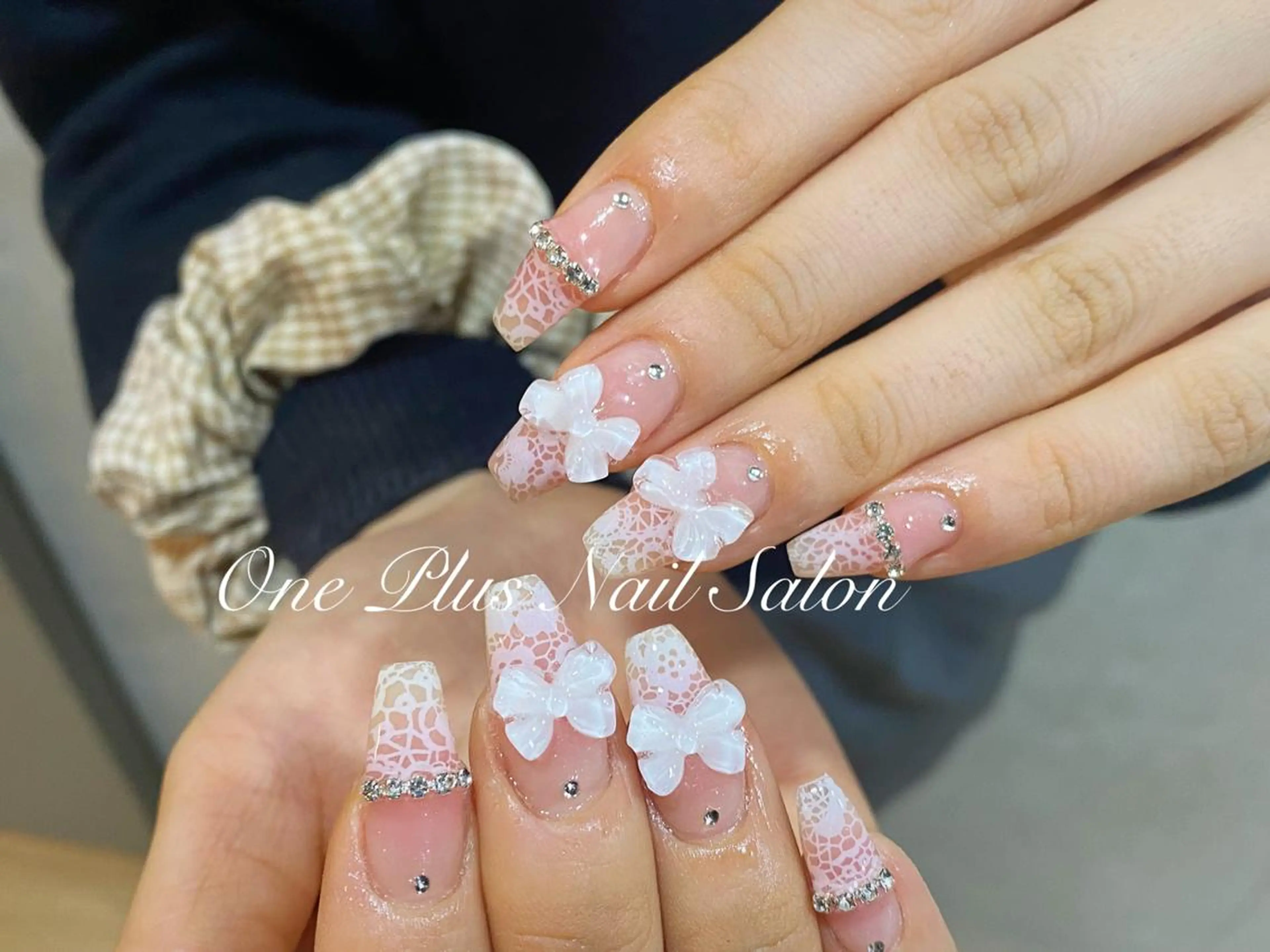 ネイル アートネイル グラデーション ハート 韓国ネイル 赤色 One plus StudioNailのネイルデザイン