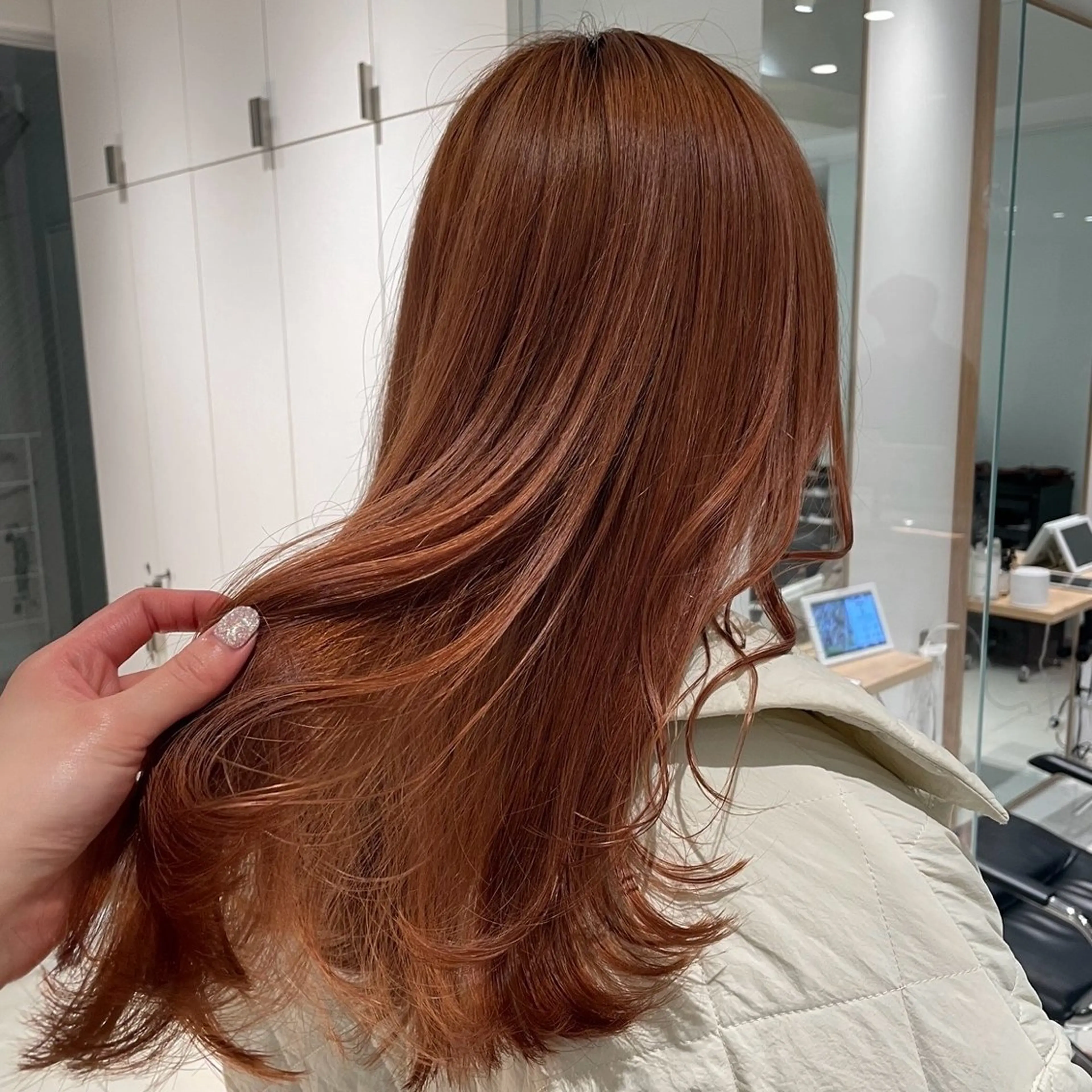 カラー ︎︎🌟韓国艶カラー ︎🌟璃奈 (ﾘﾅ)のヘアスタイル