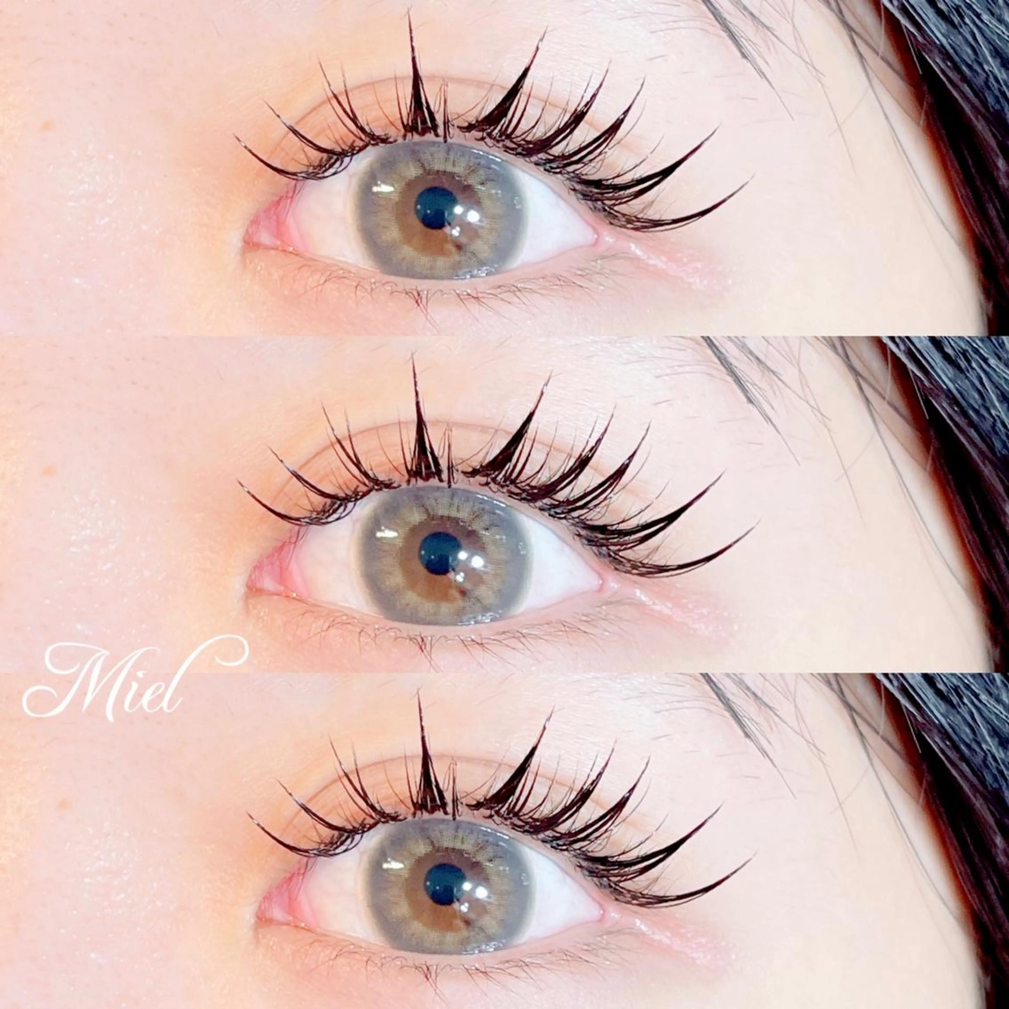 マツエク・マツパ カラーマツエク フラットラッシュ ボリュームラッシュ ワンホンマツエク Mori ✨Mystical✨のマツエク・マツパデザイン