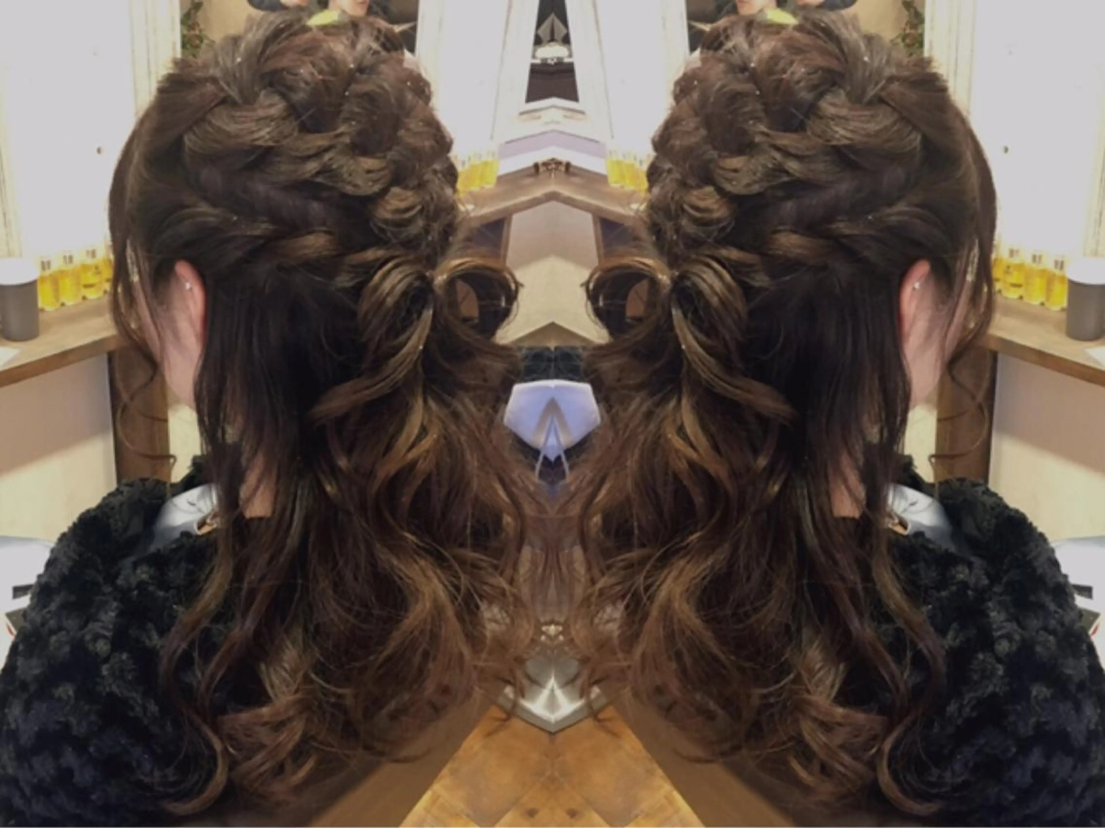 ヘアアレンジ ケアブリーチ&シール エクステの店和田翔莉のヘアスタイル