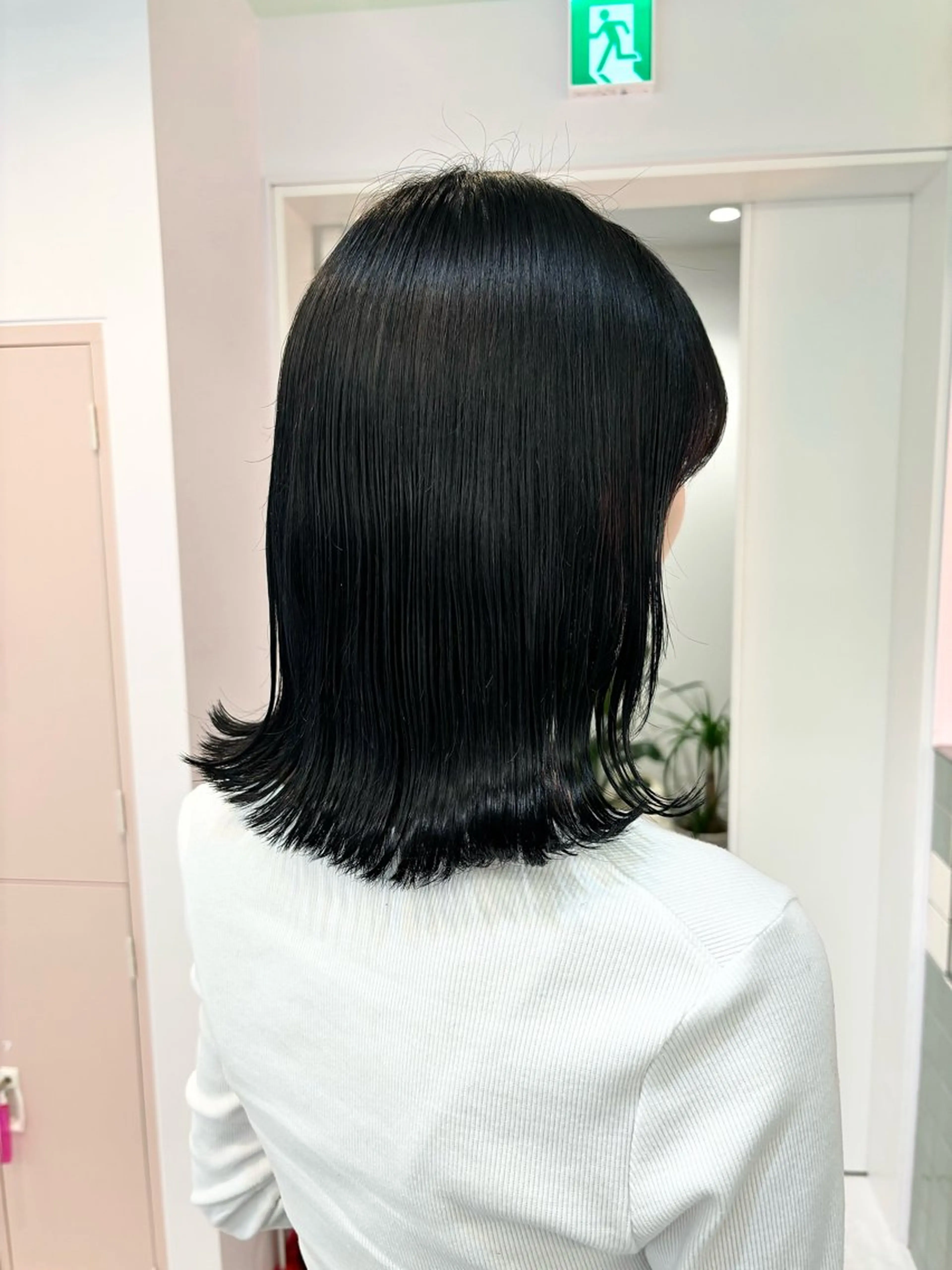 ミディアム カラー 顔周りカット/ボブ/ ツヤ髪/coconaのヘアスタイル