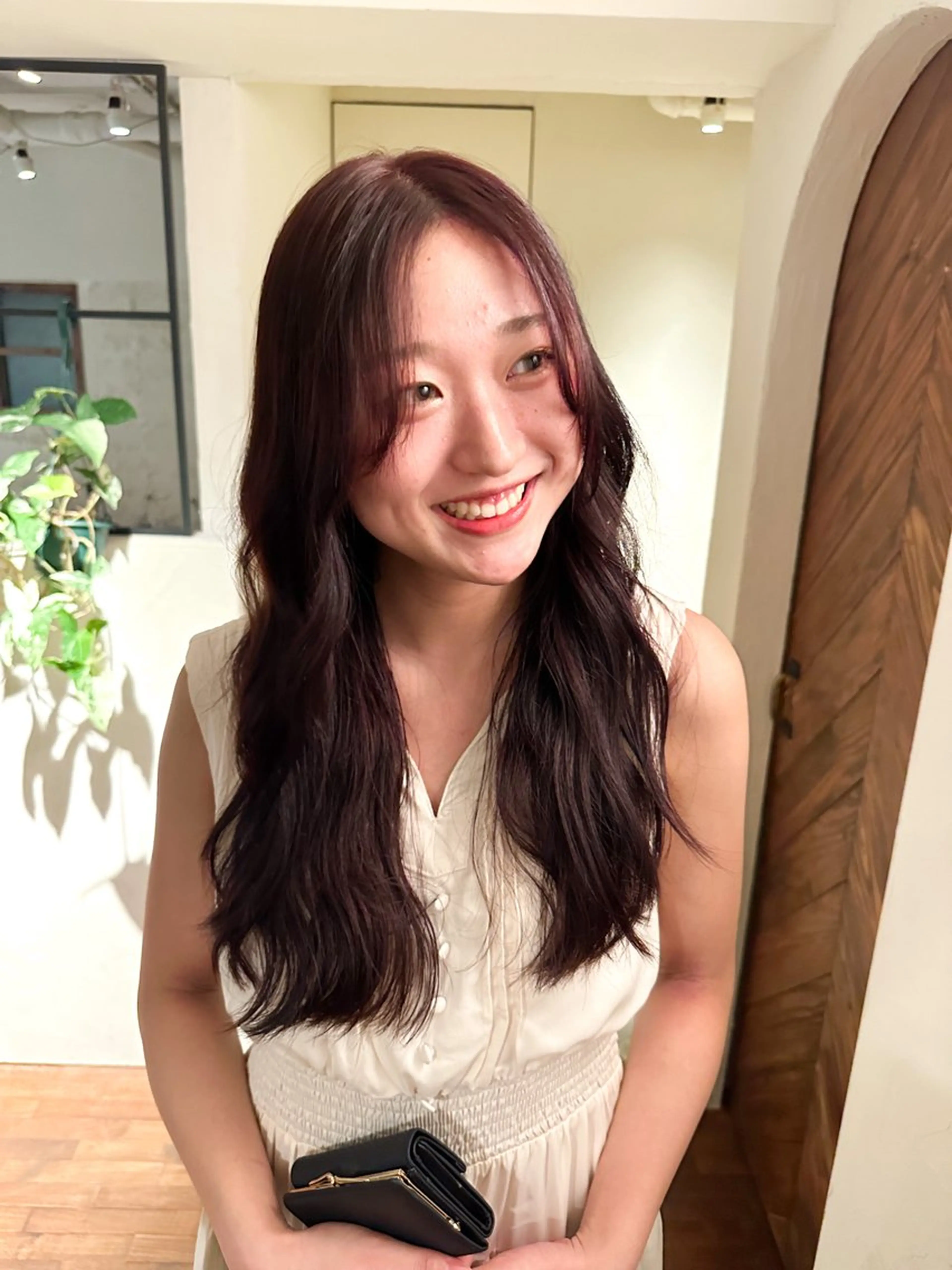 ロング カラー ヘアアレンジ カット ヘアカラー トリートメント ヘアセット 🤎ono/ 切りっぱなしボブ🤎のヘアスタイル