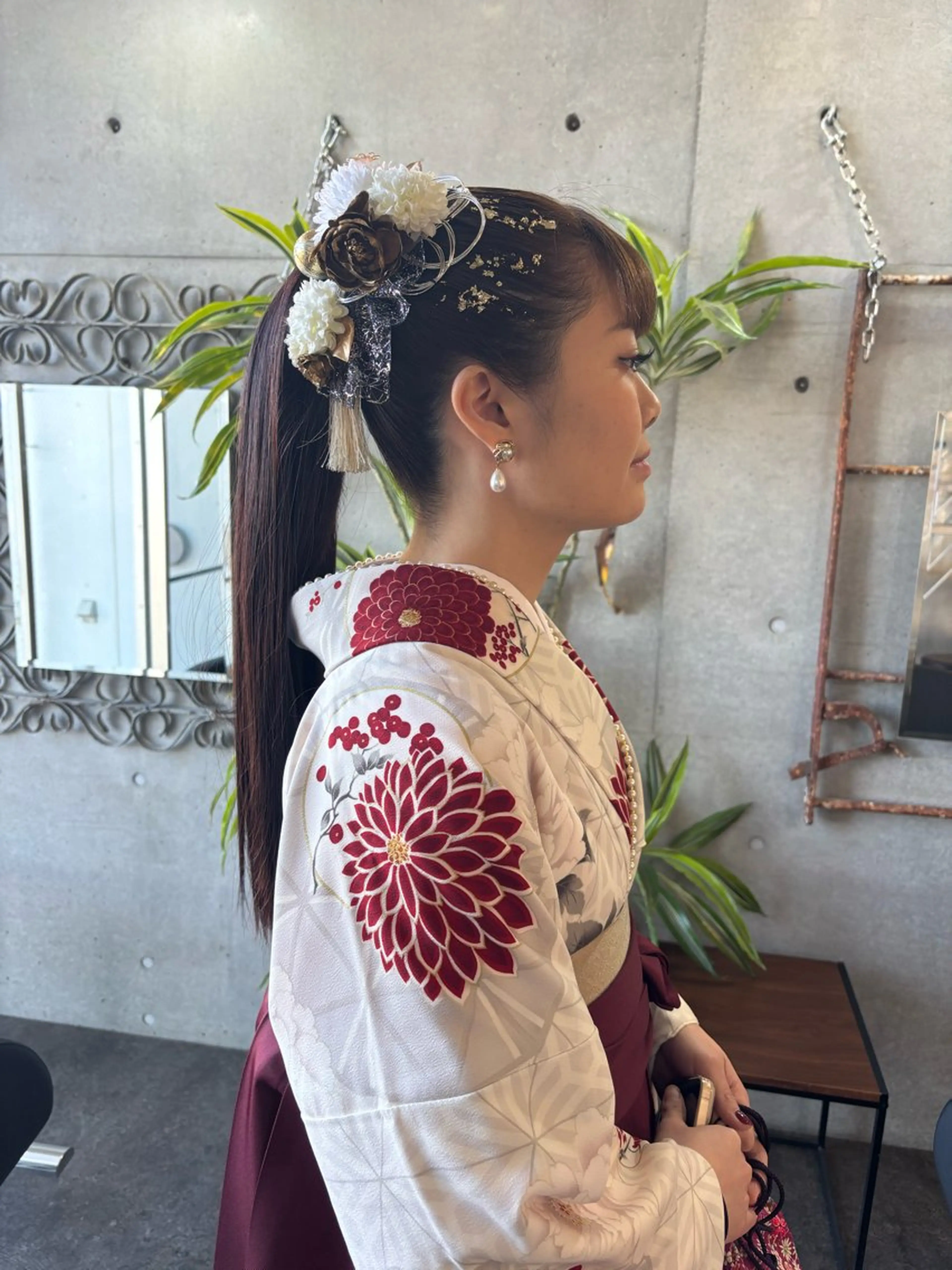 ロング ヘアアレンジ 卒業式のヘアスタイル 大林 エリコのヘアスタイル