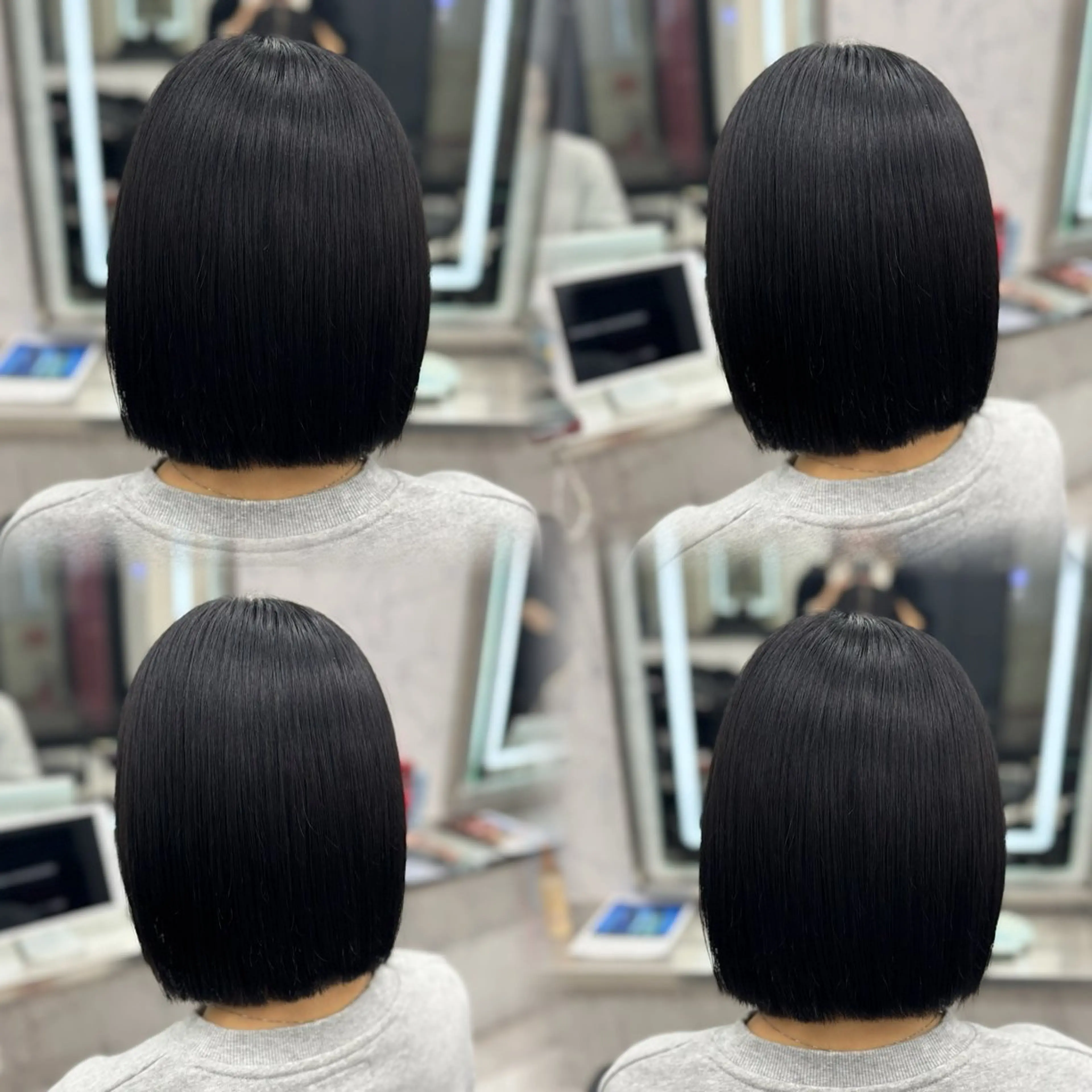 ショート カラー 黒髪 ハイトーンカラー 韓国風ヘア ヘアカラー JPCY MIRIYAのヘアスタイル