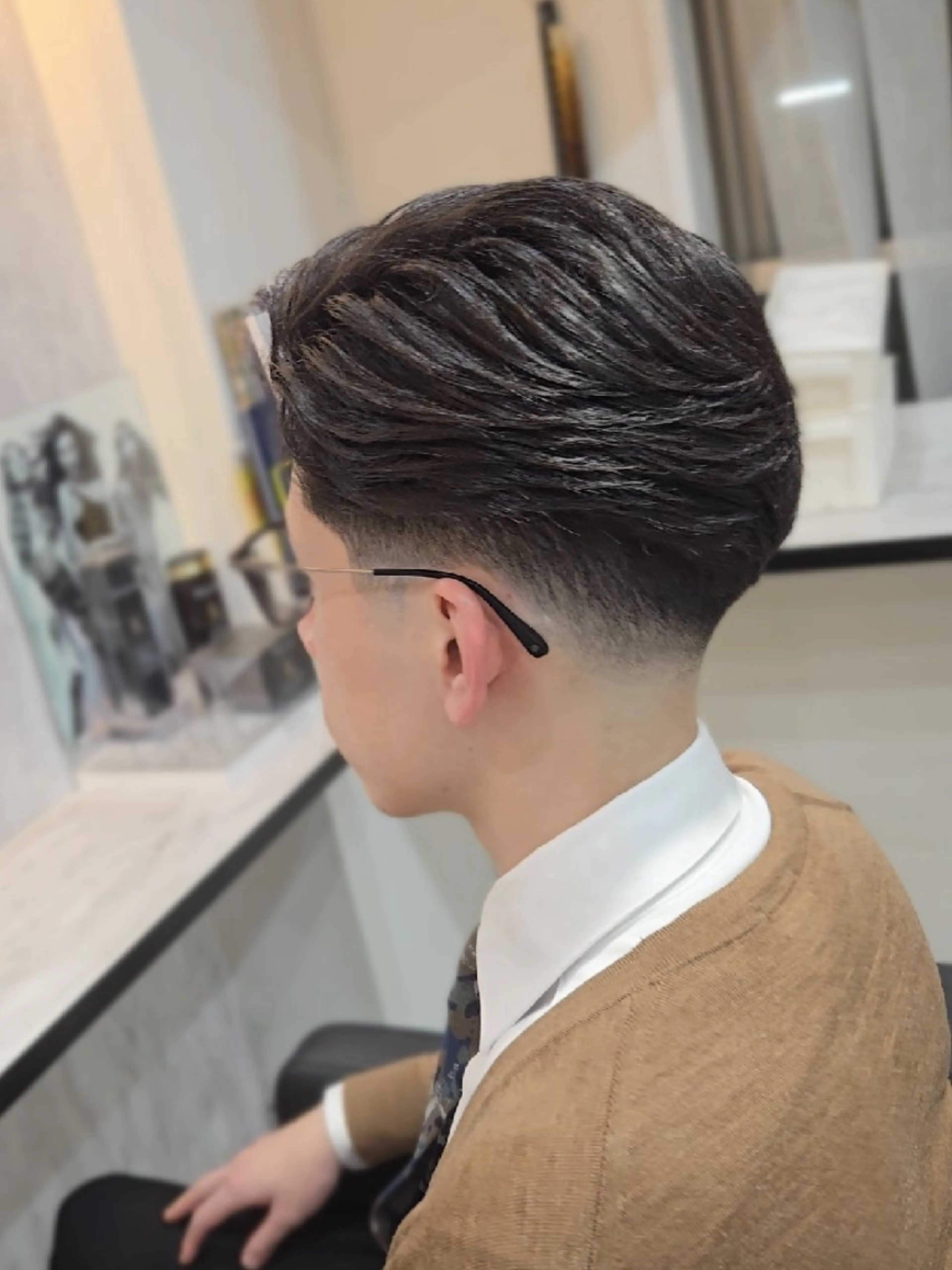 メンズ ショート フェードカット カット ヘアセット Lapis 名古屋駅前店所属・LEN名古屋/パーマ 海外ヘア/メンズ特化のヘアスタイル