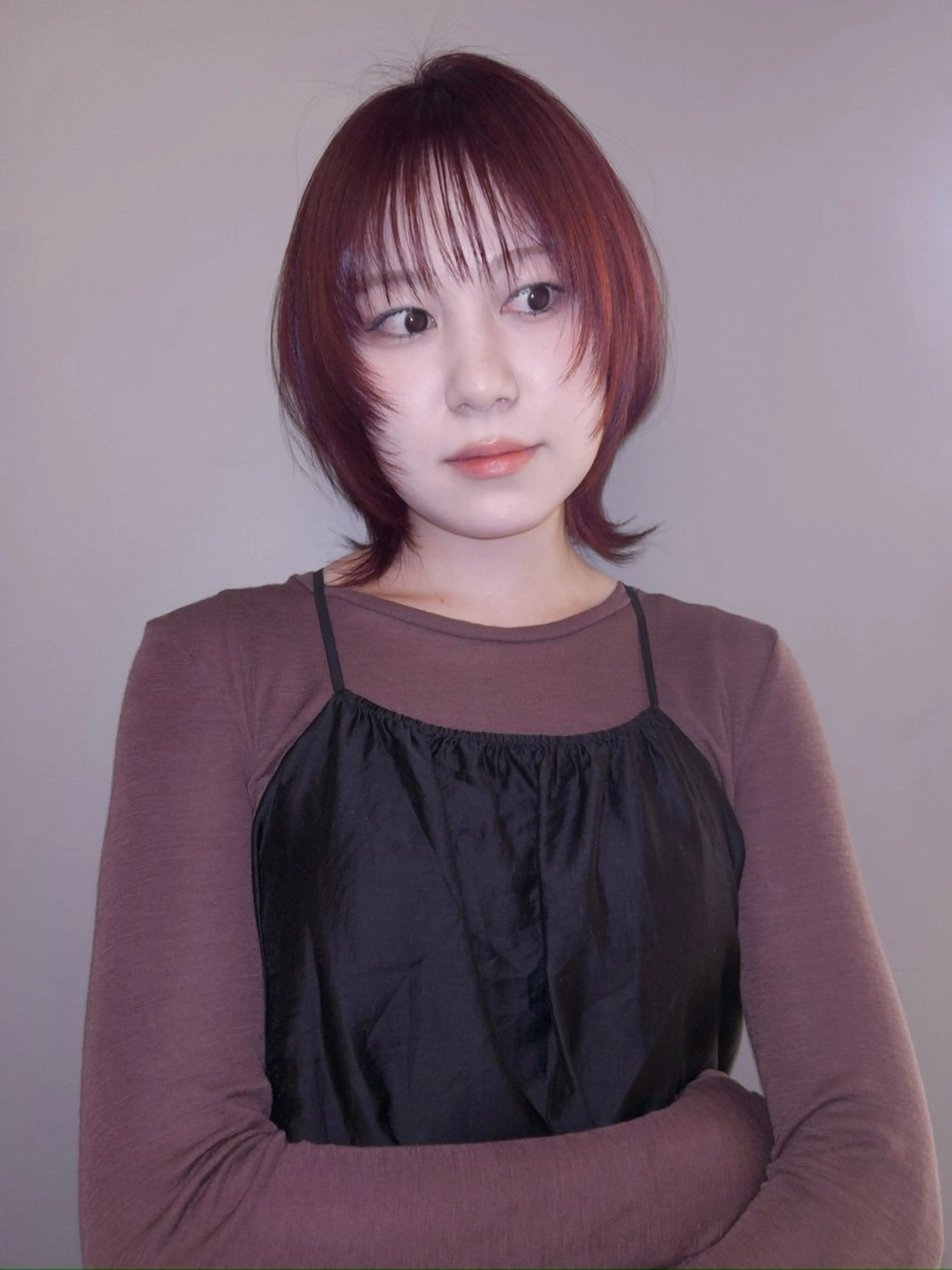 ミディアム カラー Yaya ヤヤ / HACO+のヘアスタイル