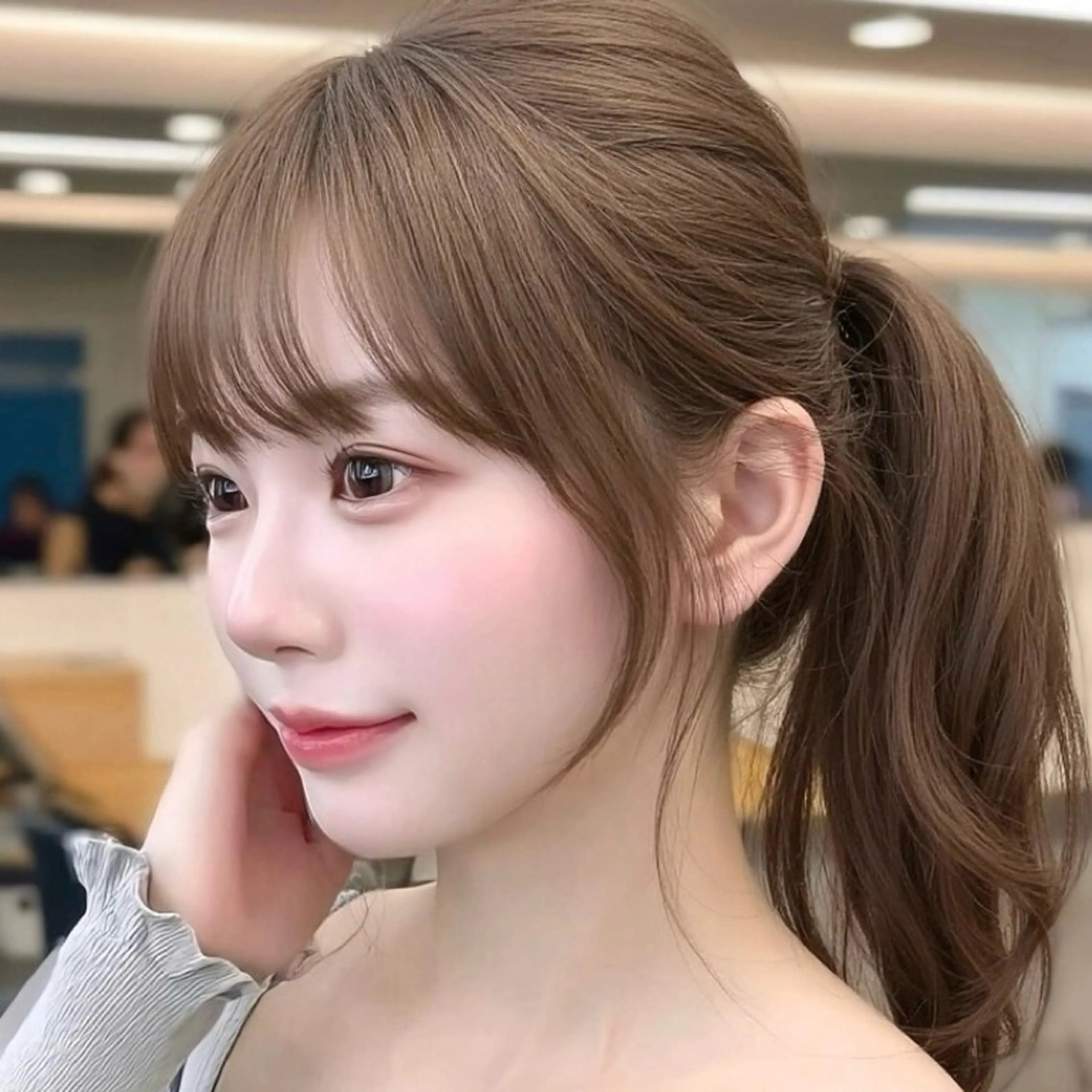 ロング カット ヘアカラー トリートメント 顔周り指名NO.1 🤍似合わせ／Maoのヘアスタイル