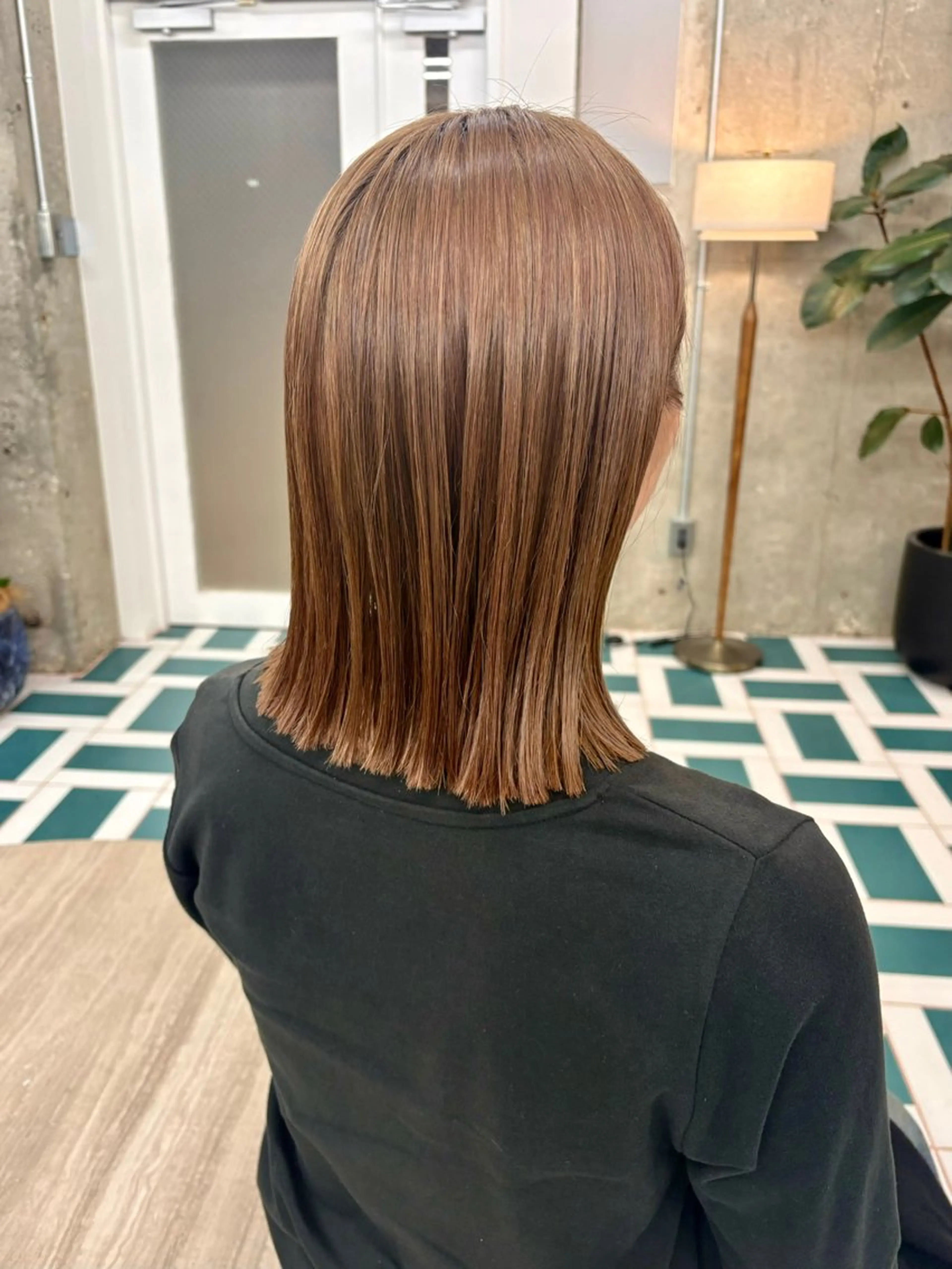 セミロング AYAKA/名古屋/ 栄/ボブ/透明カラーのヘアスタイル