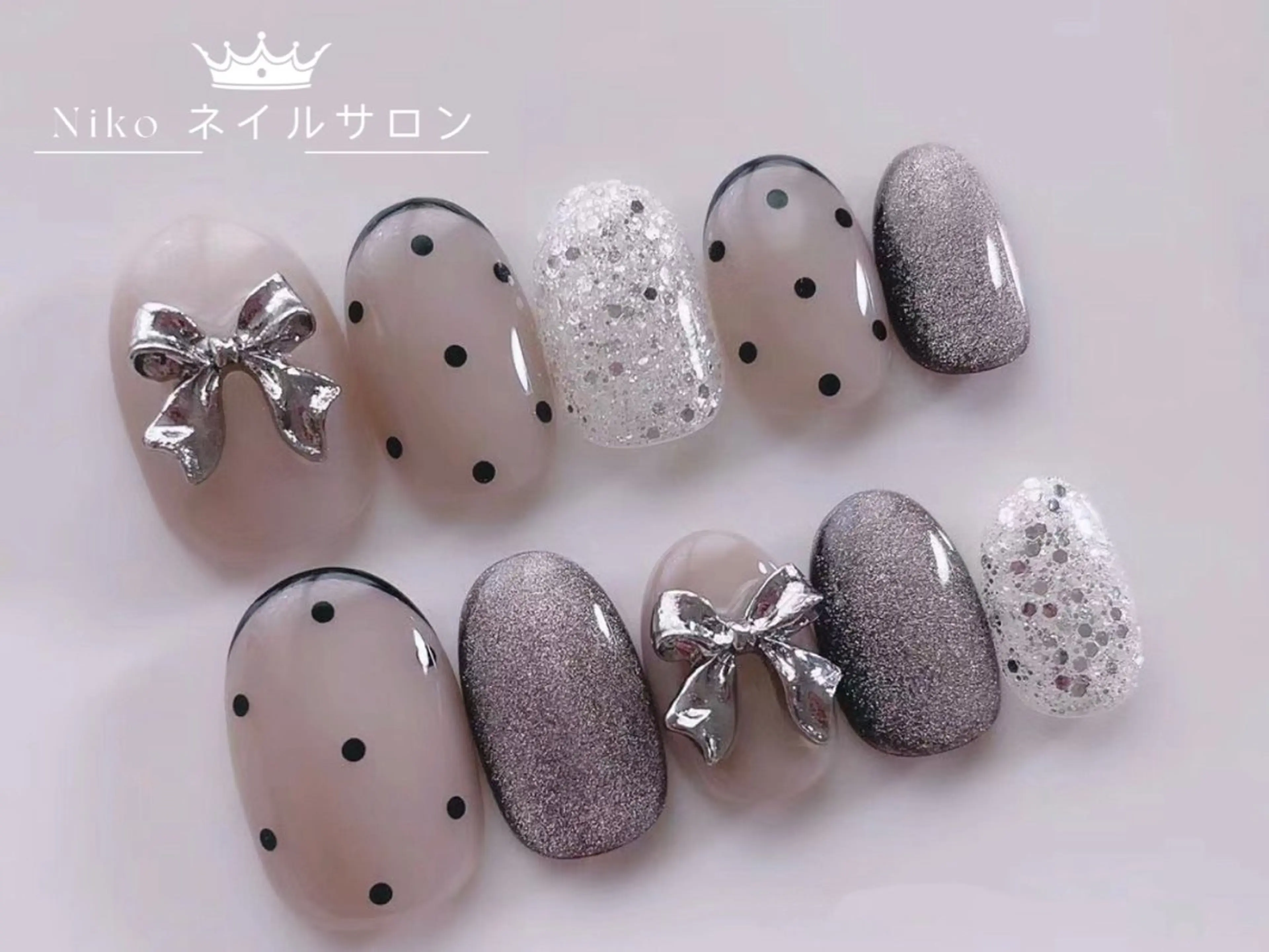 ネイル ジェルネイル ハート 韓国ネイル ニュアンスネイル パラジェル ハンドネイル Nikoネイルサロン 高田馬場店のネイルデザイン