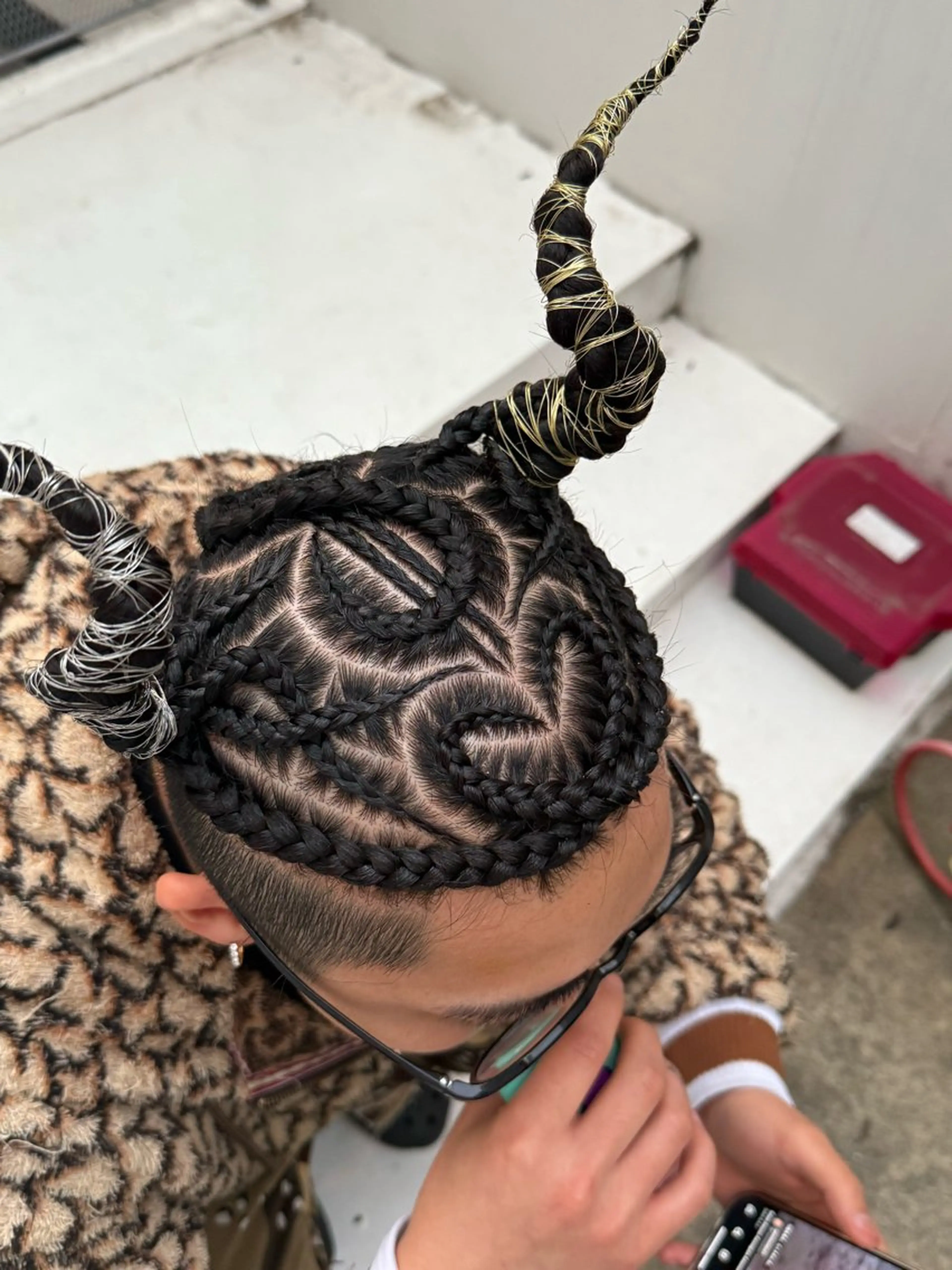 特殊ヘアーの写真