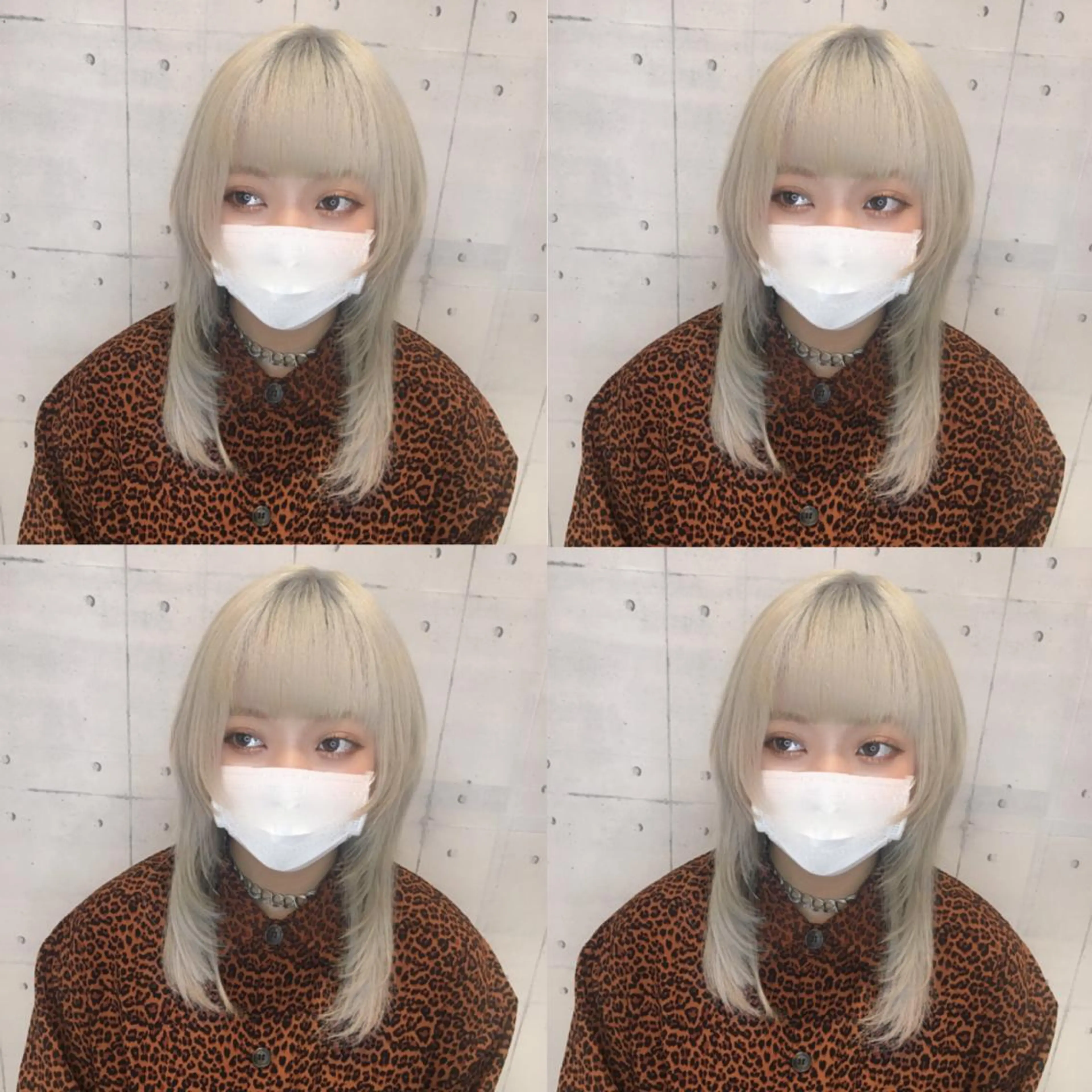 セミロング カラー 韓・中華美女ヘア 🇰🇷×🇨🇳のヘアスタイル