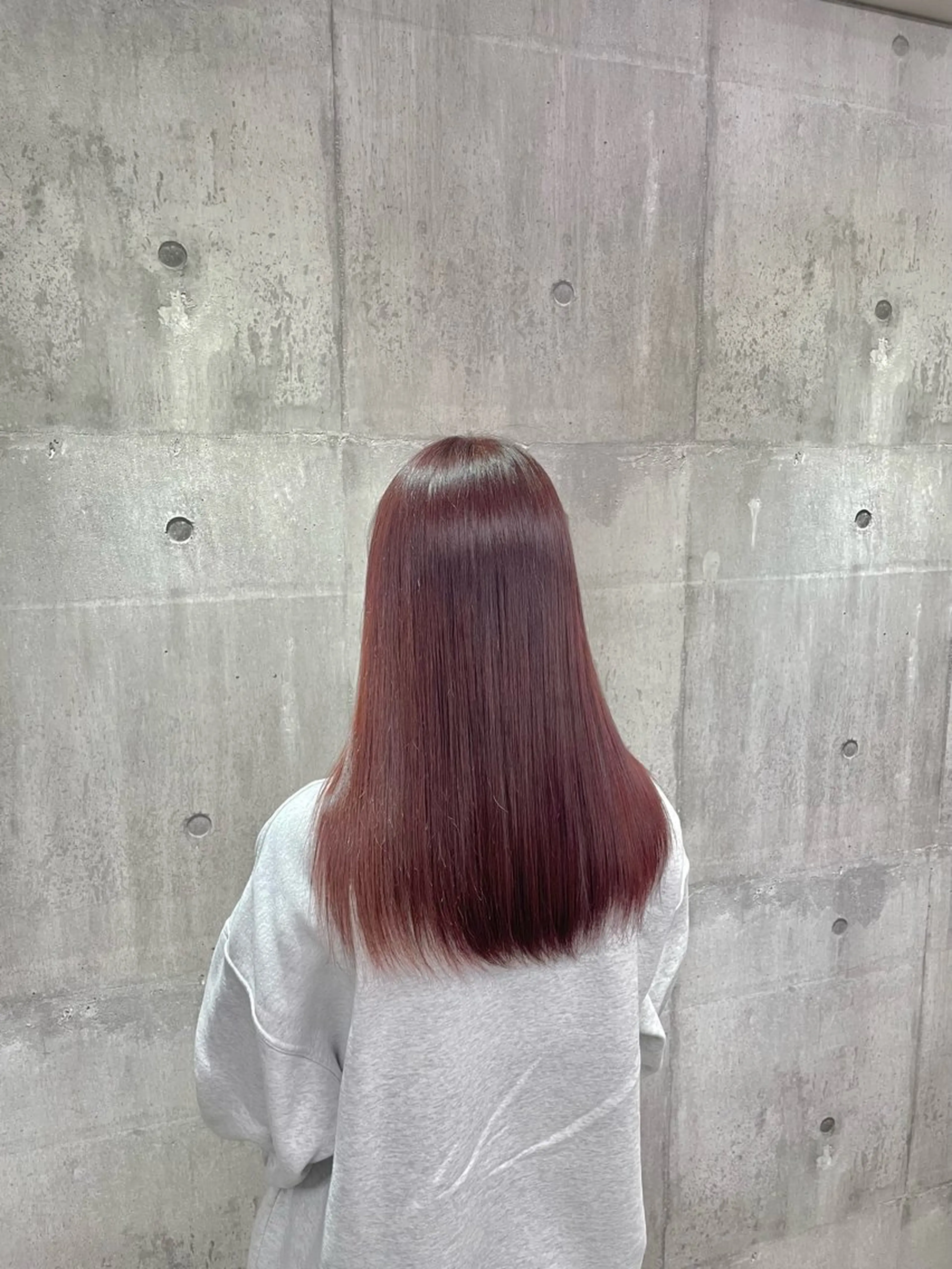 カラー ピンクカラー レッドカラー CS made by SHACHU北千住所属・CS つきなのヘアスタイル