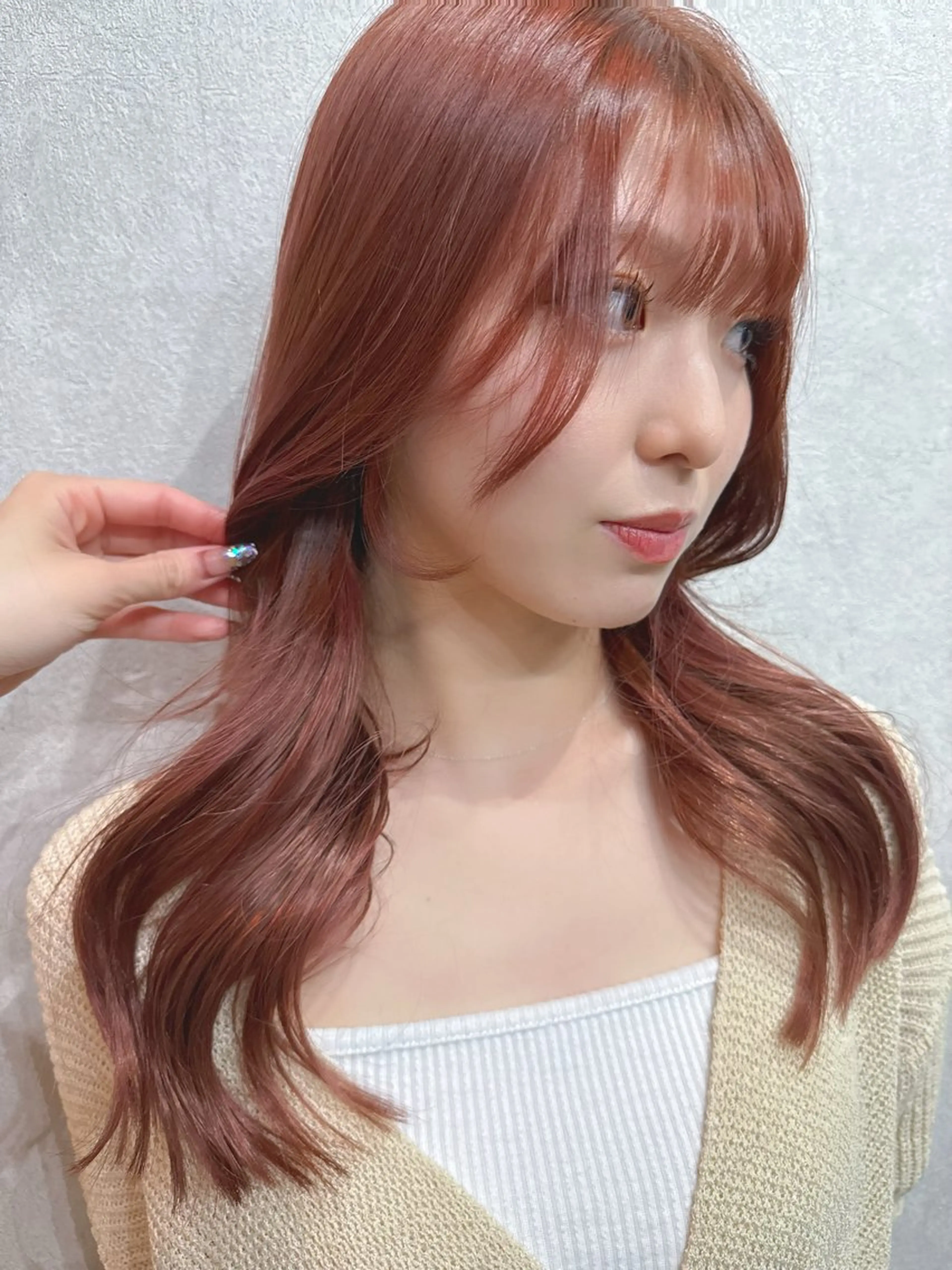 ロング カラー レイヤーカット AIRI layer cut hairのヘアスタイル