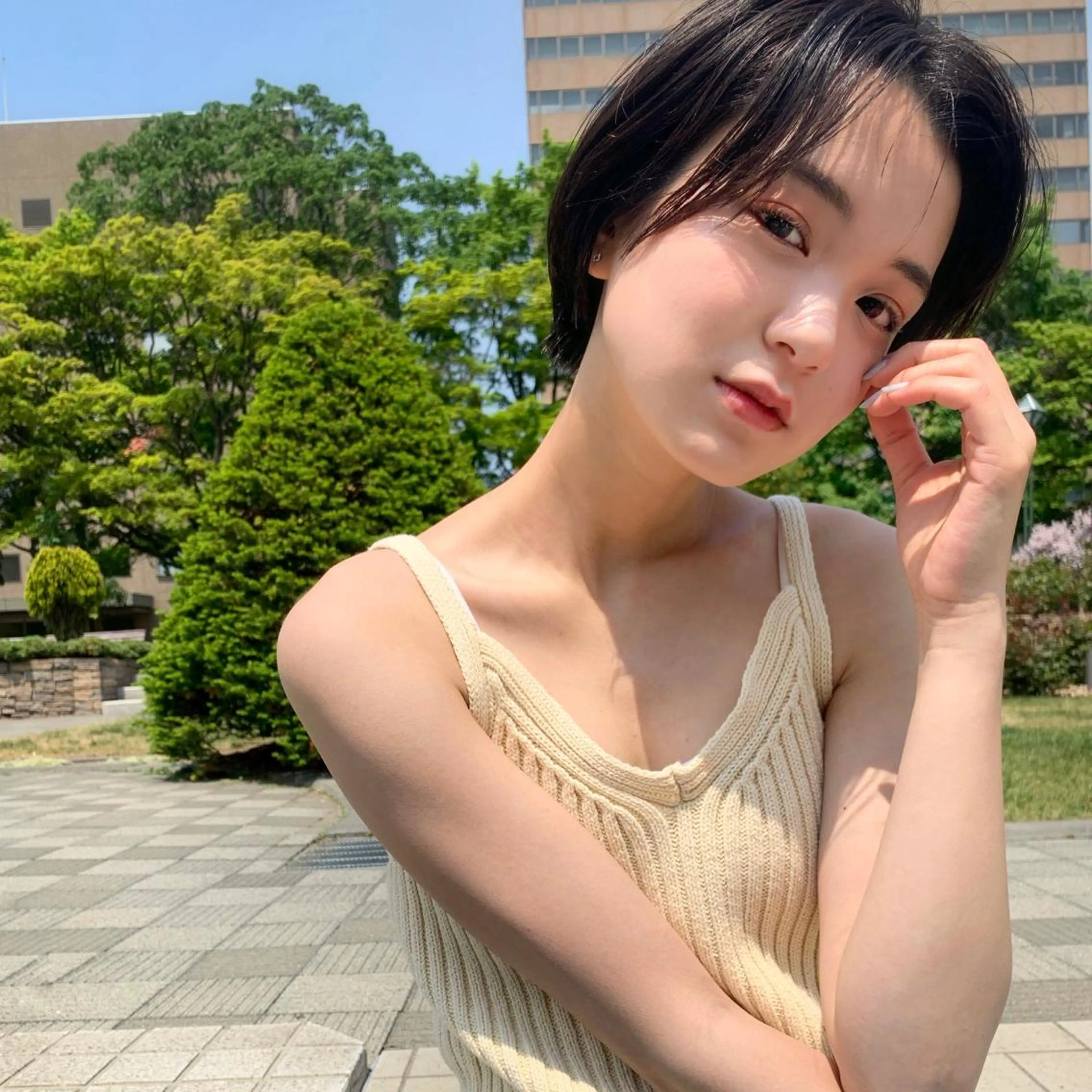 ショート カット ヘアカラー トリートメント RYOMA/ 似合わせ🎧🤍のヘアスタイル