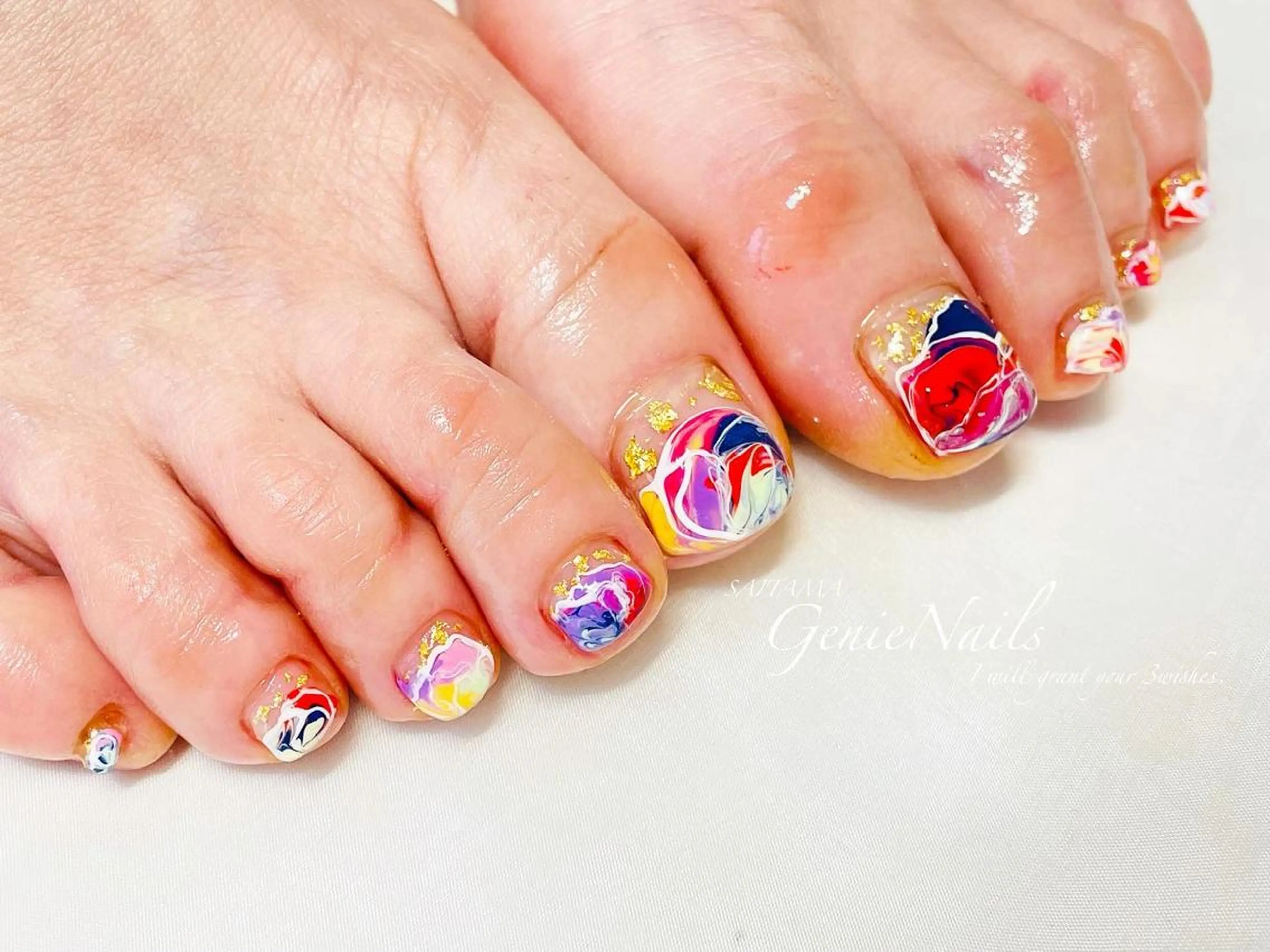 メンズ ネイル アートネイル フットネイル メンズネイル 持ち込み 冬ネイル Genie Nailsのネイルデザイン