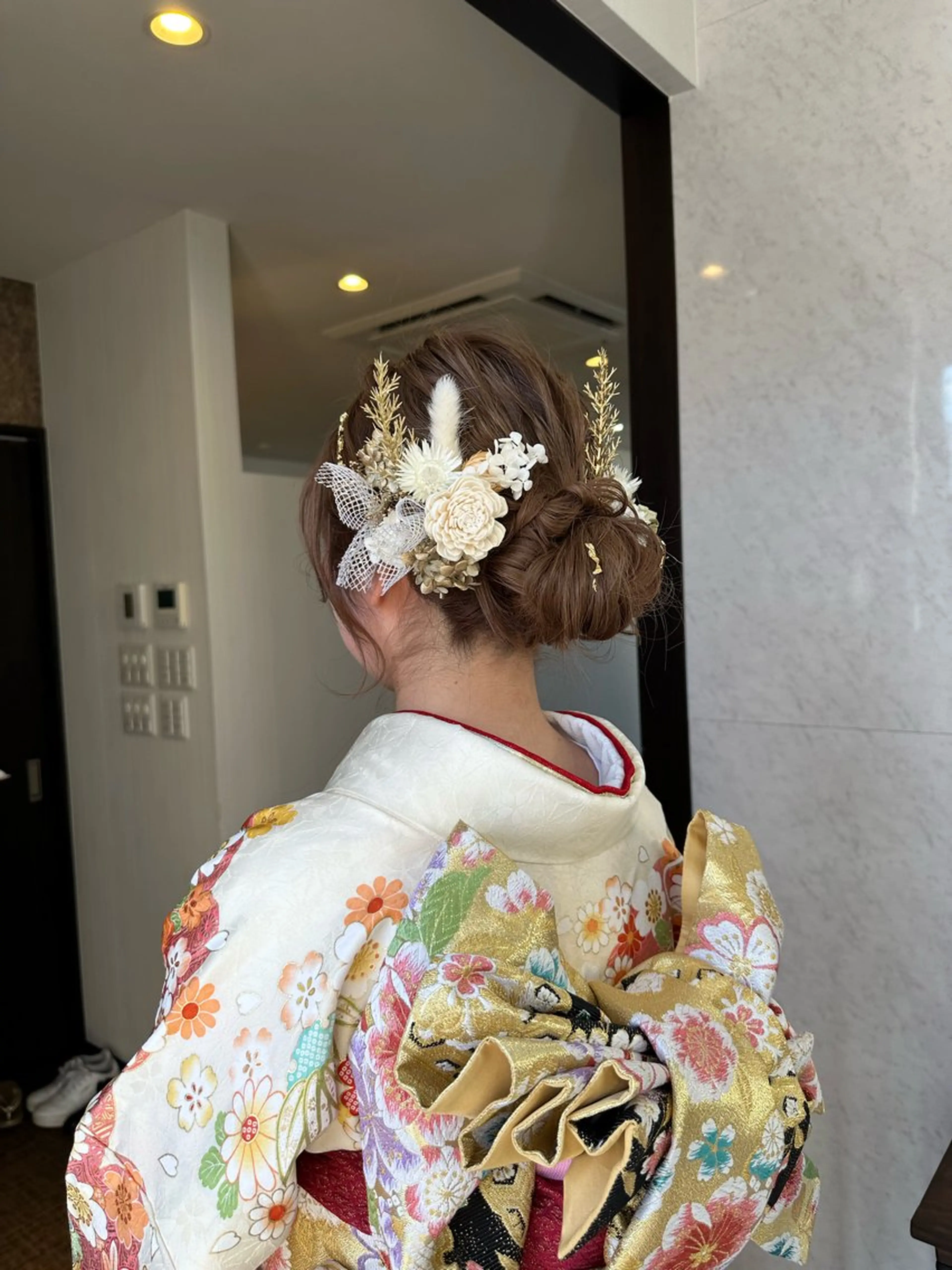 ヘアアレンジ 成人式 村田 菜摘のヘアスタイル