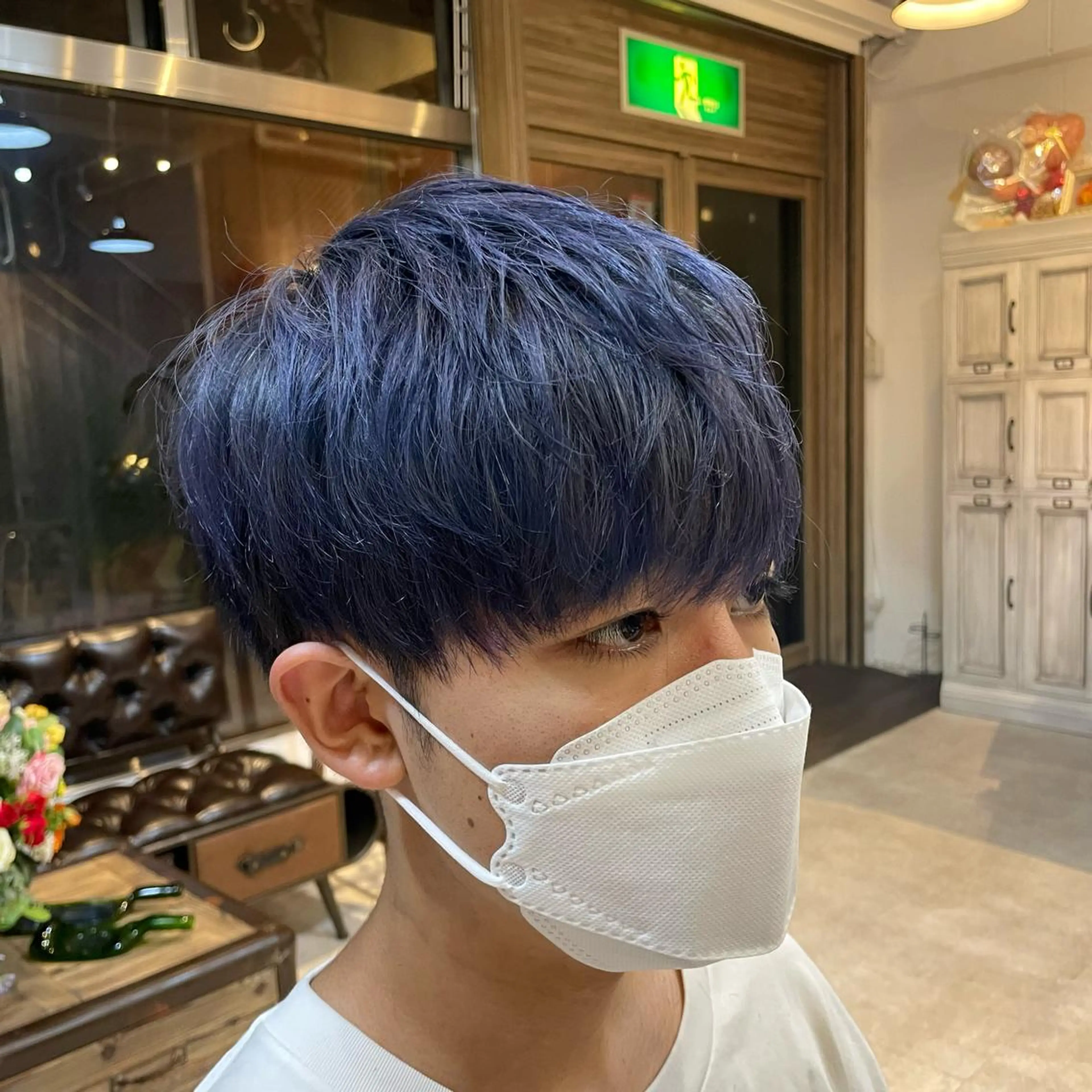 ショート カラー メンズ Geniee horie所属・ともや 髪質改善縮毛矯正のヘアスタイル