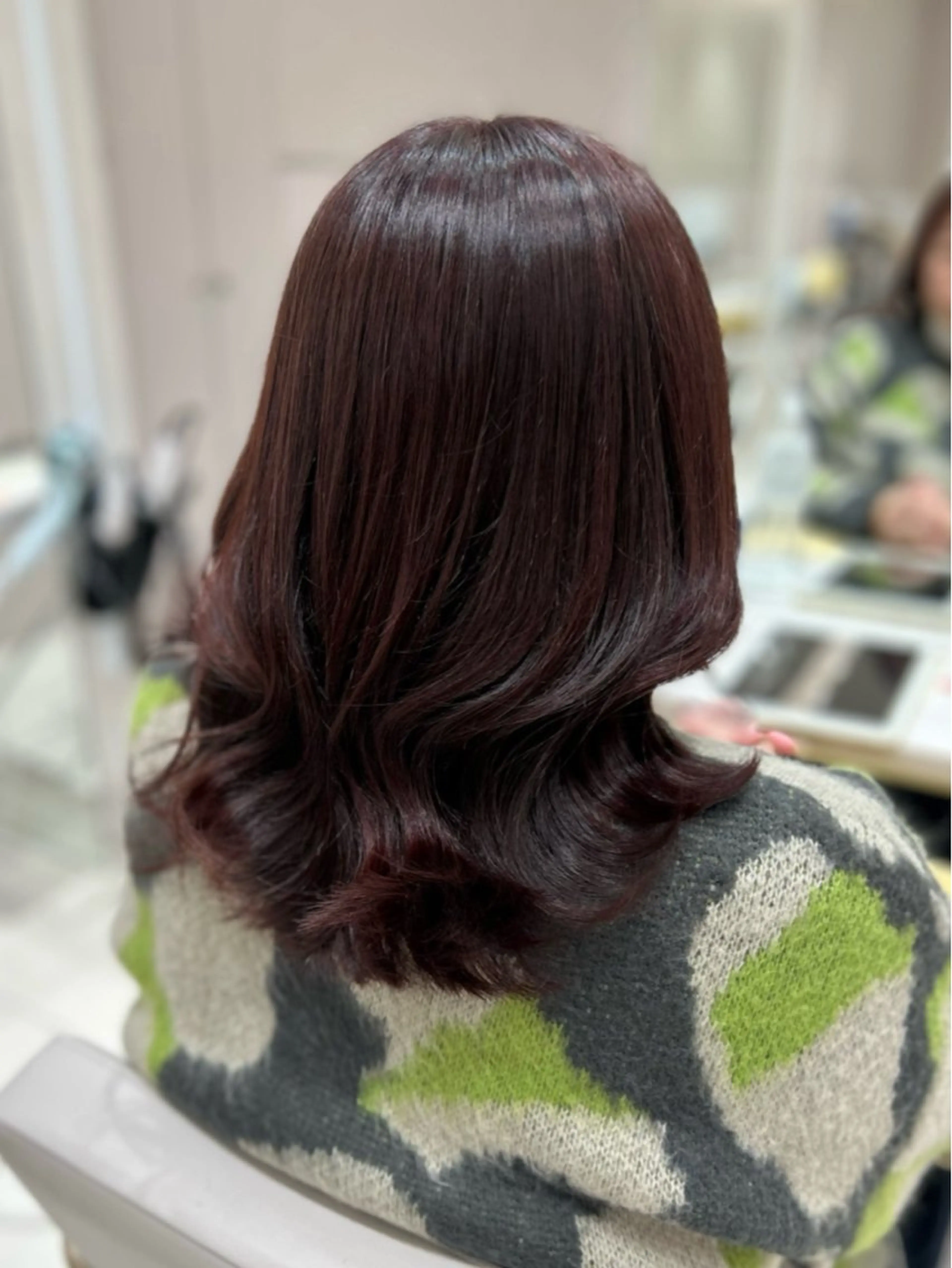 セミロング カラー ヘアカラー トリートメント 髙木美緒🌿 レイヤー/アレンジのヘアスタイル