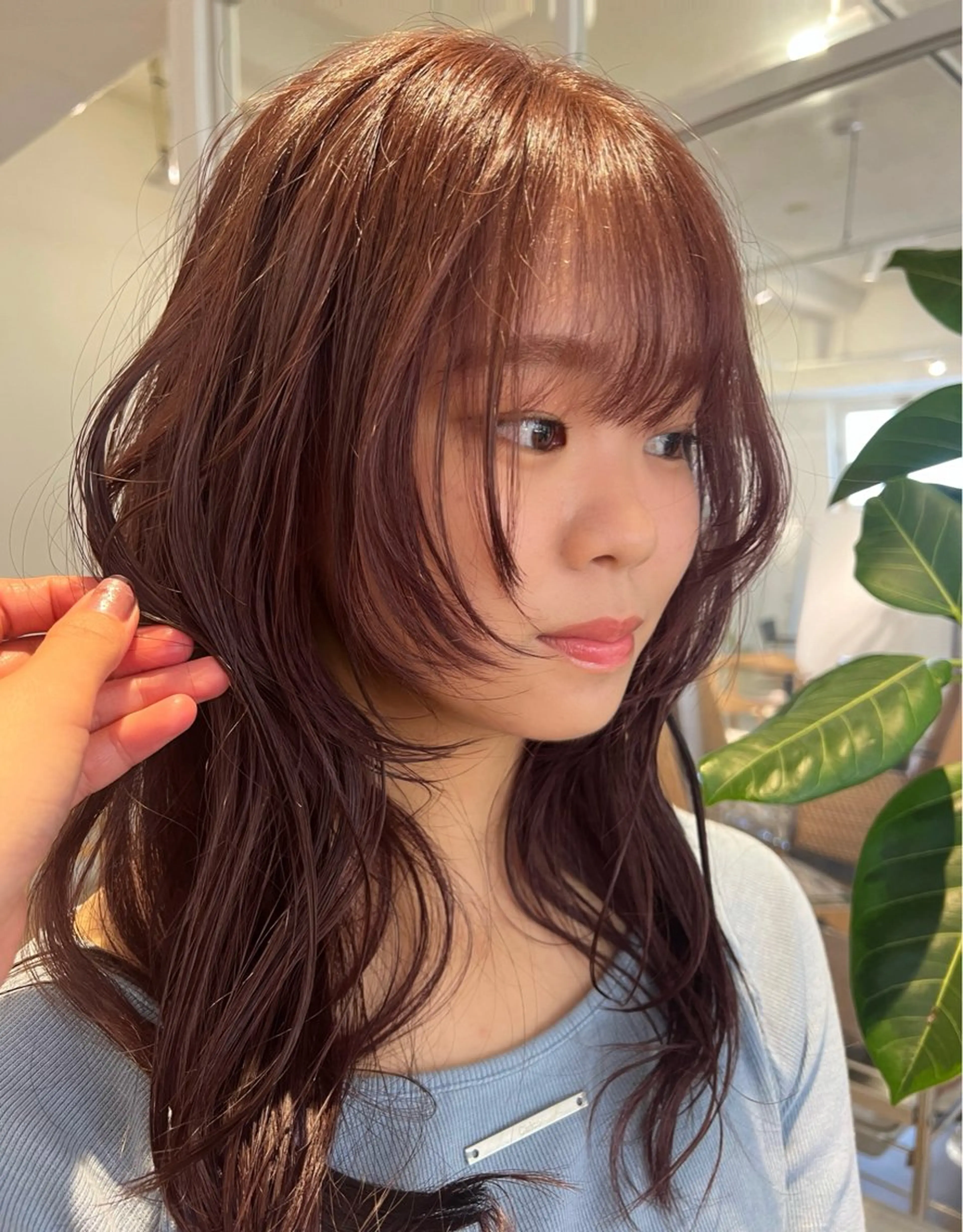 カラー ピンクカラー 南部 綾音のヘアスタイル