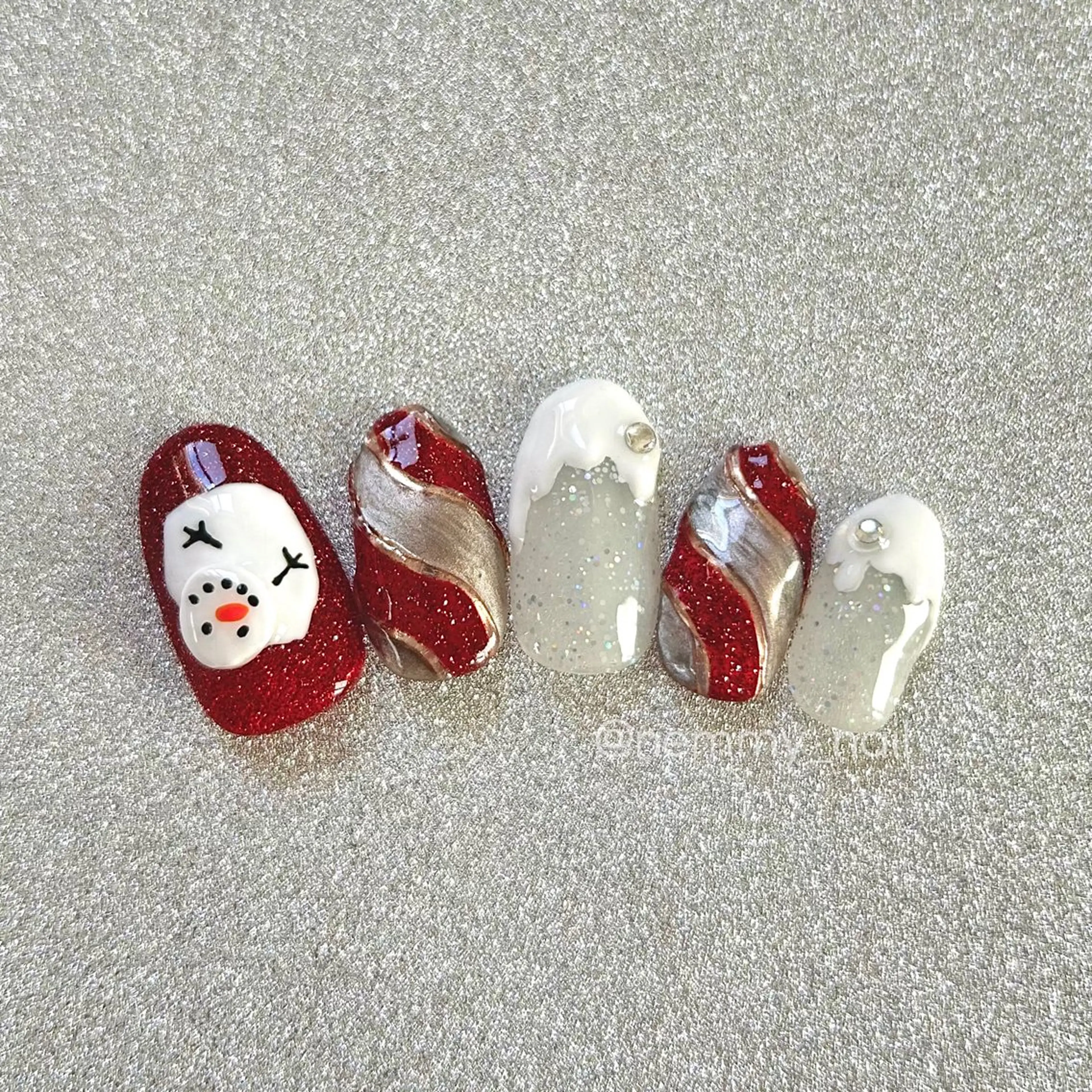 ネイル 冬ネイル クリスマス Nemmy nail salon所属・Nemmy MAYUのネイルデザイン