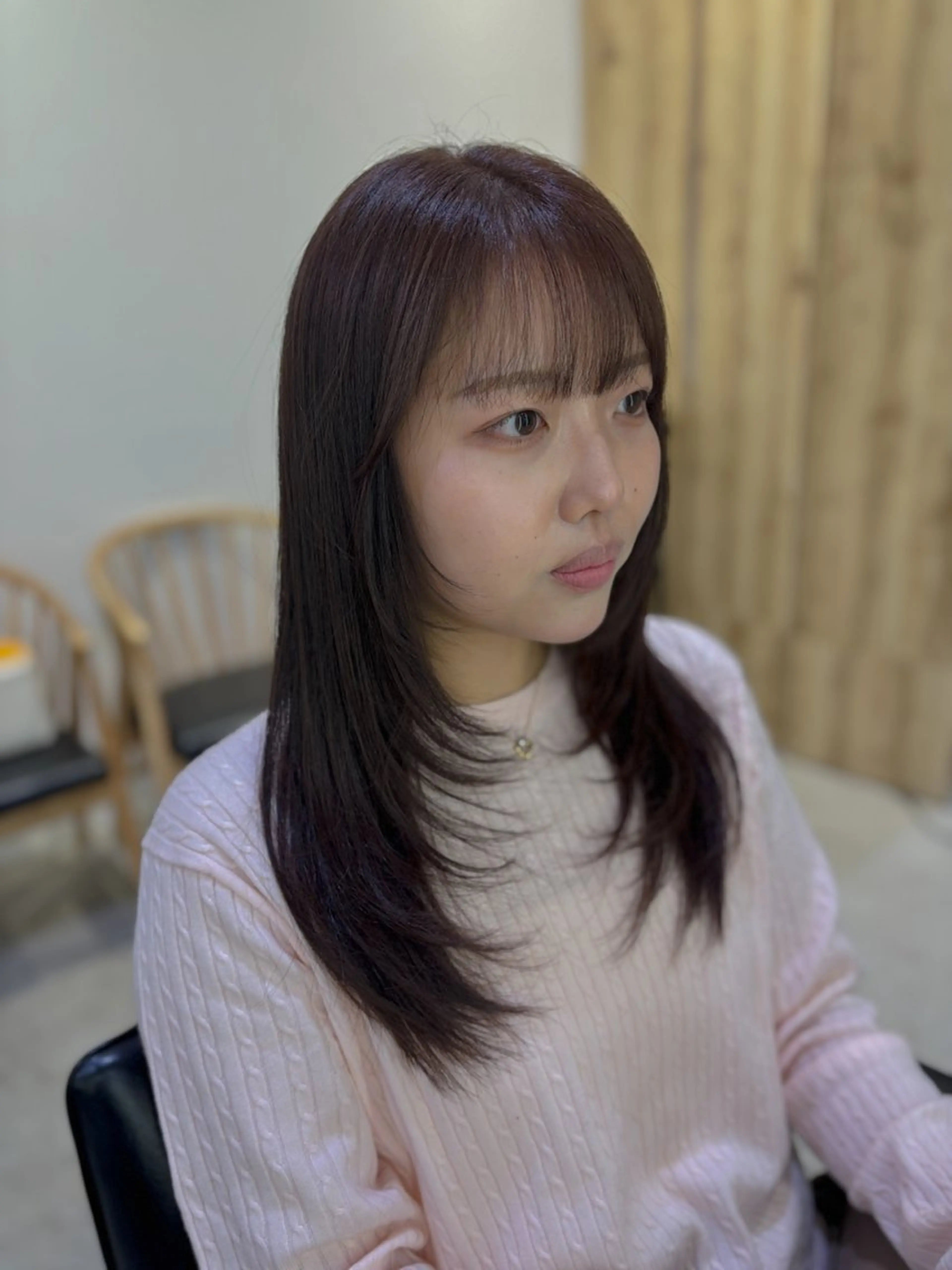 ロング カット 須藤 萌のヘアスタイル