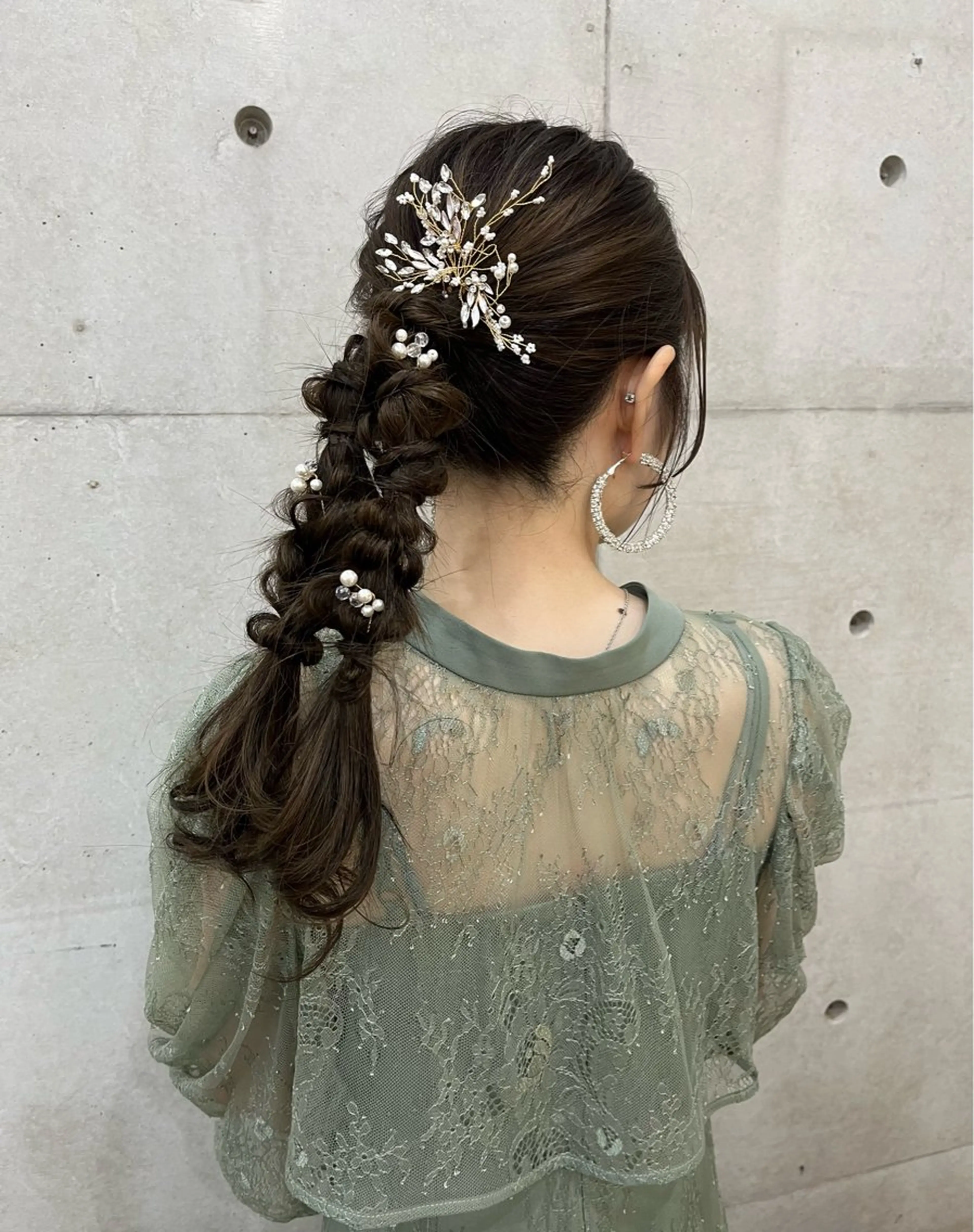 🦄お呼ばれアレンジ🦄ヘアセットの写真