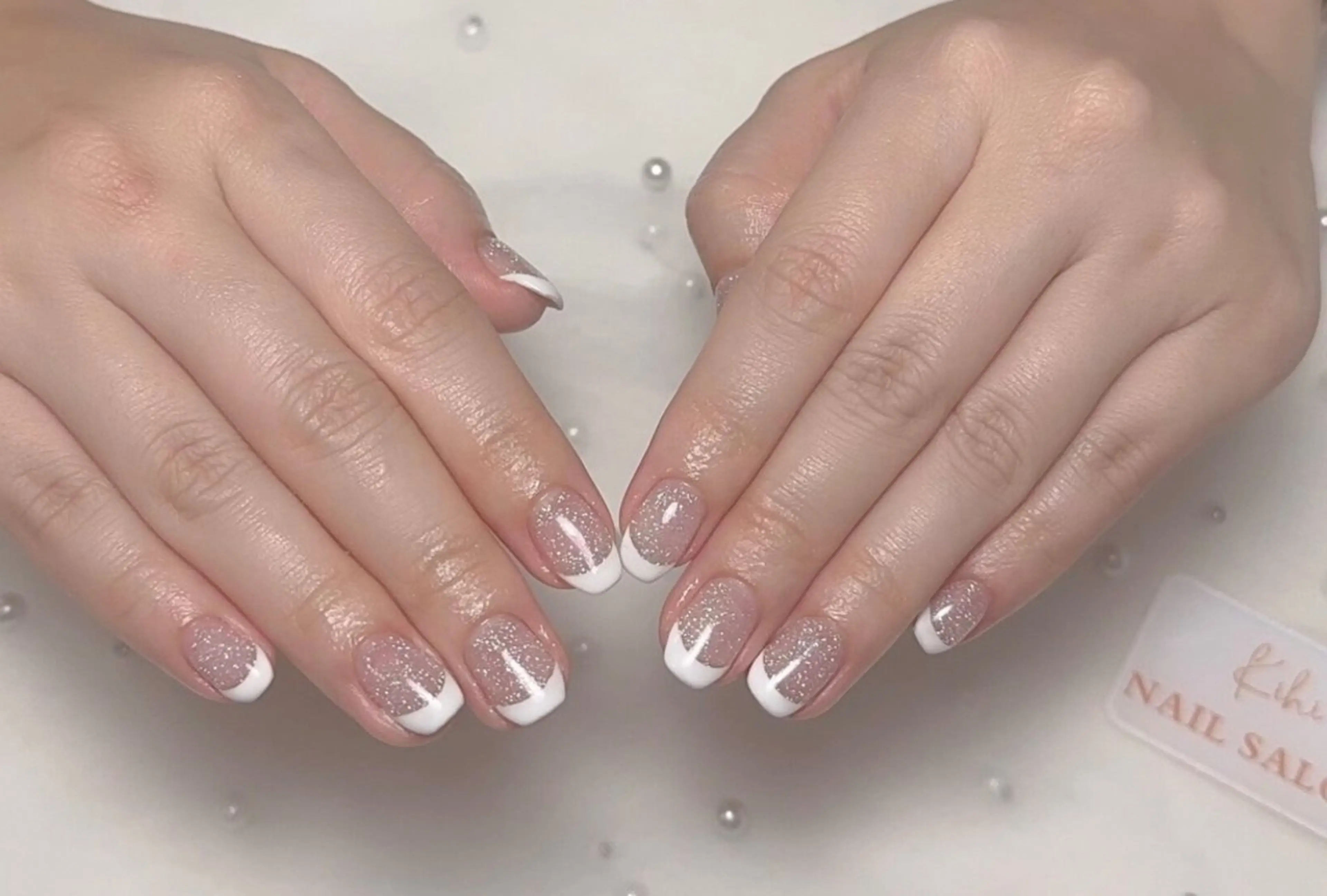 ネイル アートネイル フレンチネイル ジェルネイル グラデーション 韓国ネイル 村中 ハナのネイルデザイン