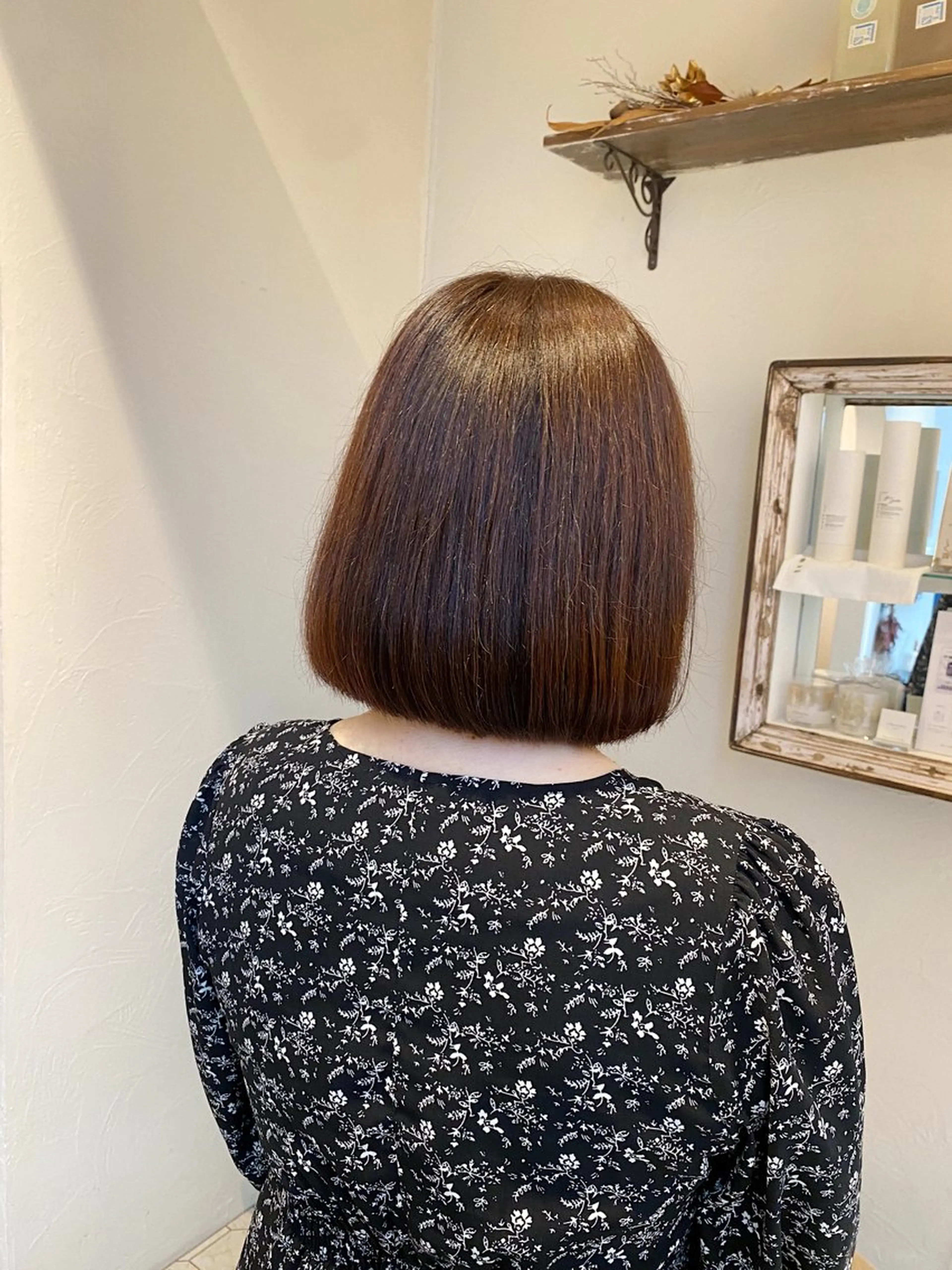 ミディアム 艶髪/艶カラー/縮毛 /   タキダのヘアスタイル