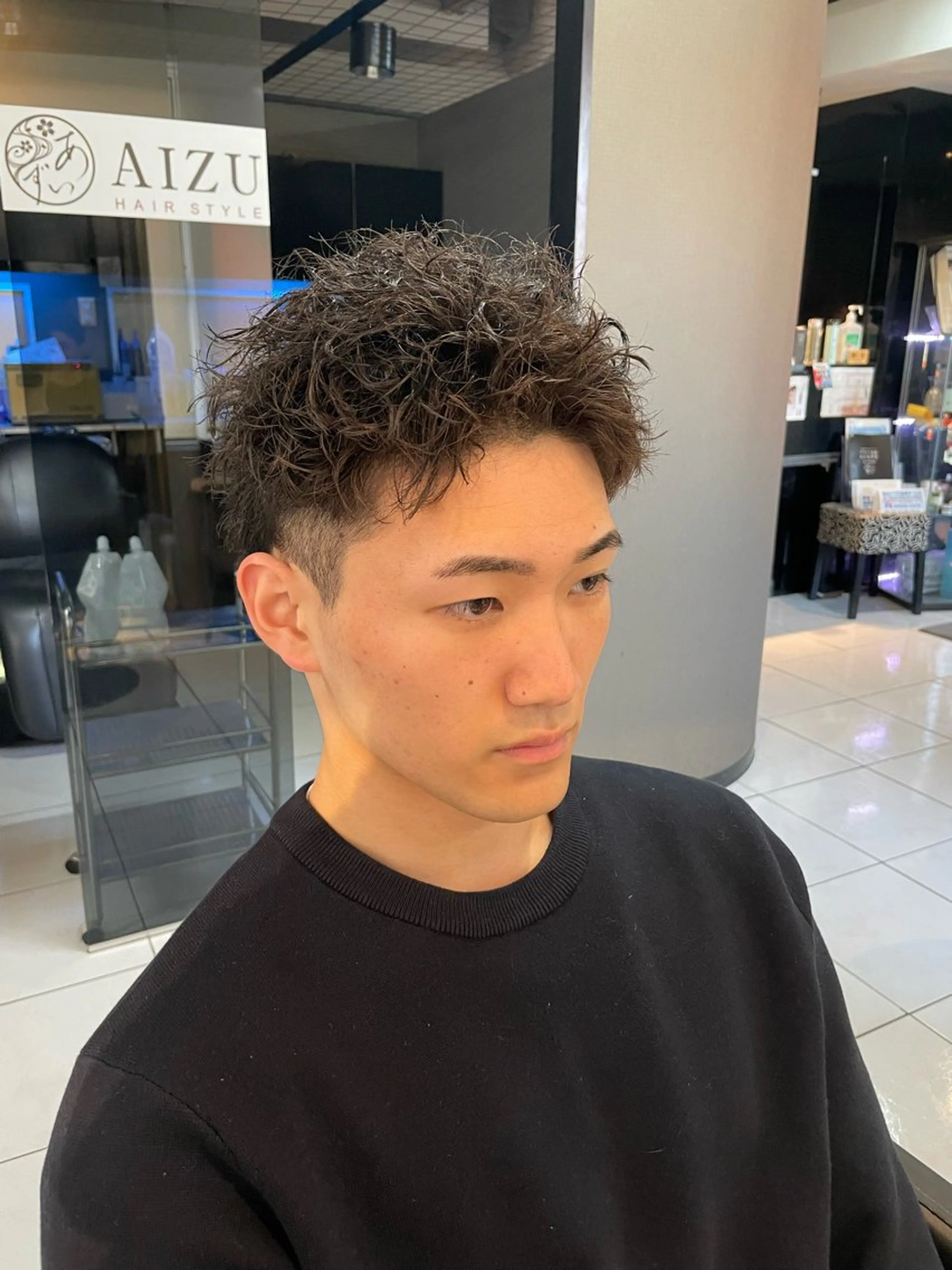 ショート カラー パーマ メンズ メンズパーマ スパイキーショート ショートヘア カット パーマ 🔥お値段以上🔥 メンズ特化たかひろのヘアスタイル