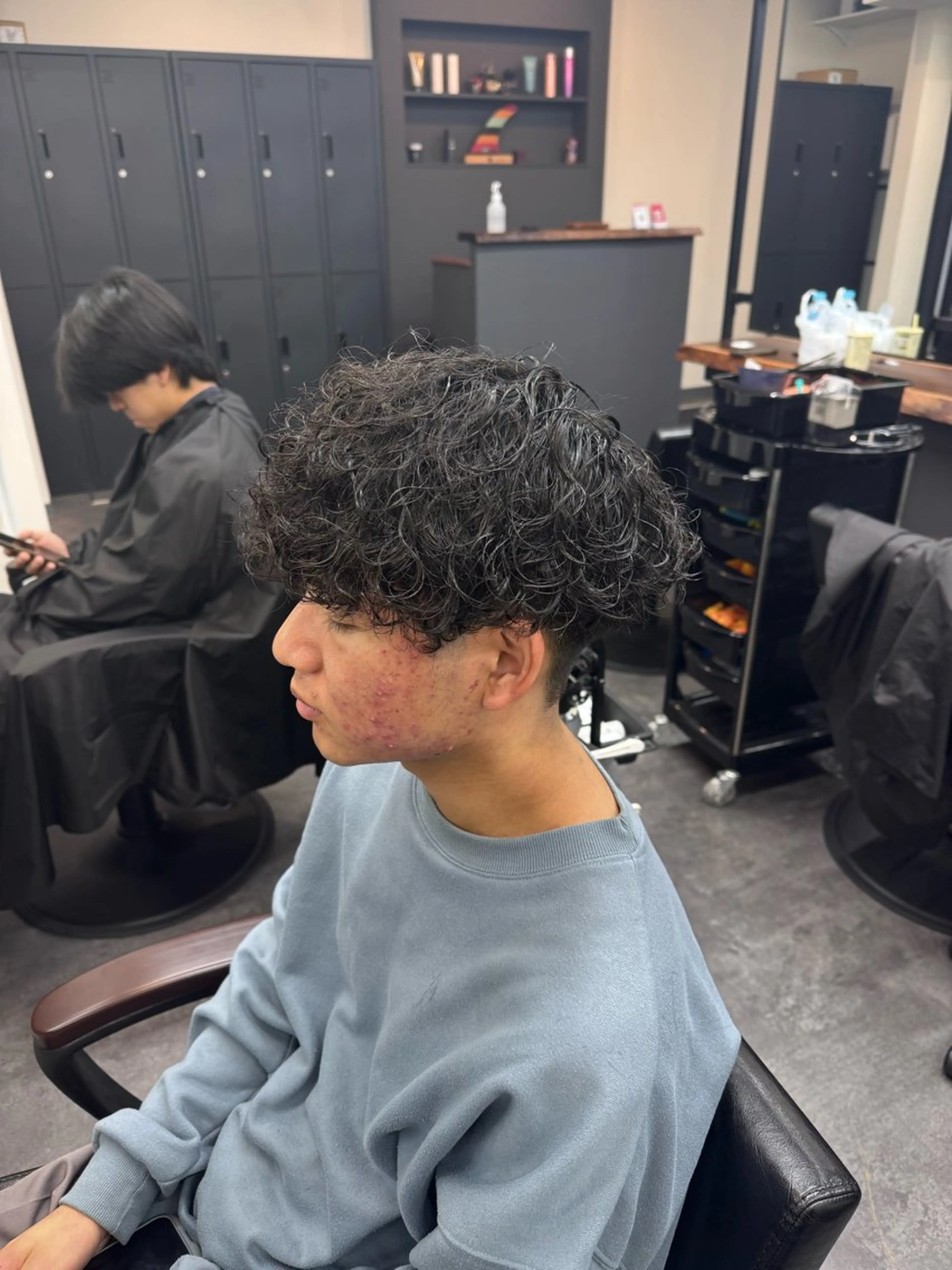 ショート パーマ メンズ カット パーマ 柏メンズカットパーマ NO.1タイチのヘアスタイル