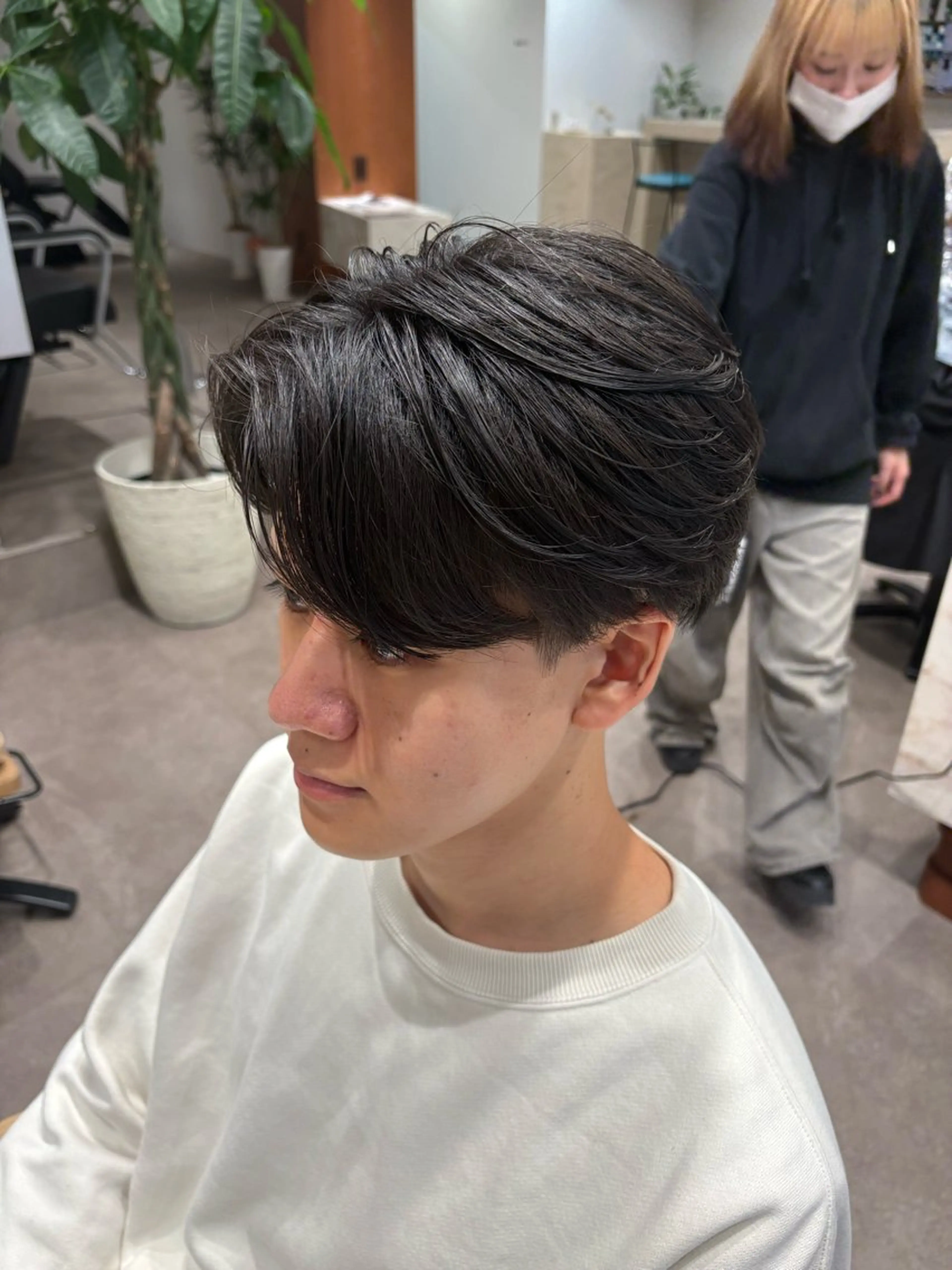 ミディアム メンズ センターパート カット Hiroki /walt名駅店のヘアスタイル