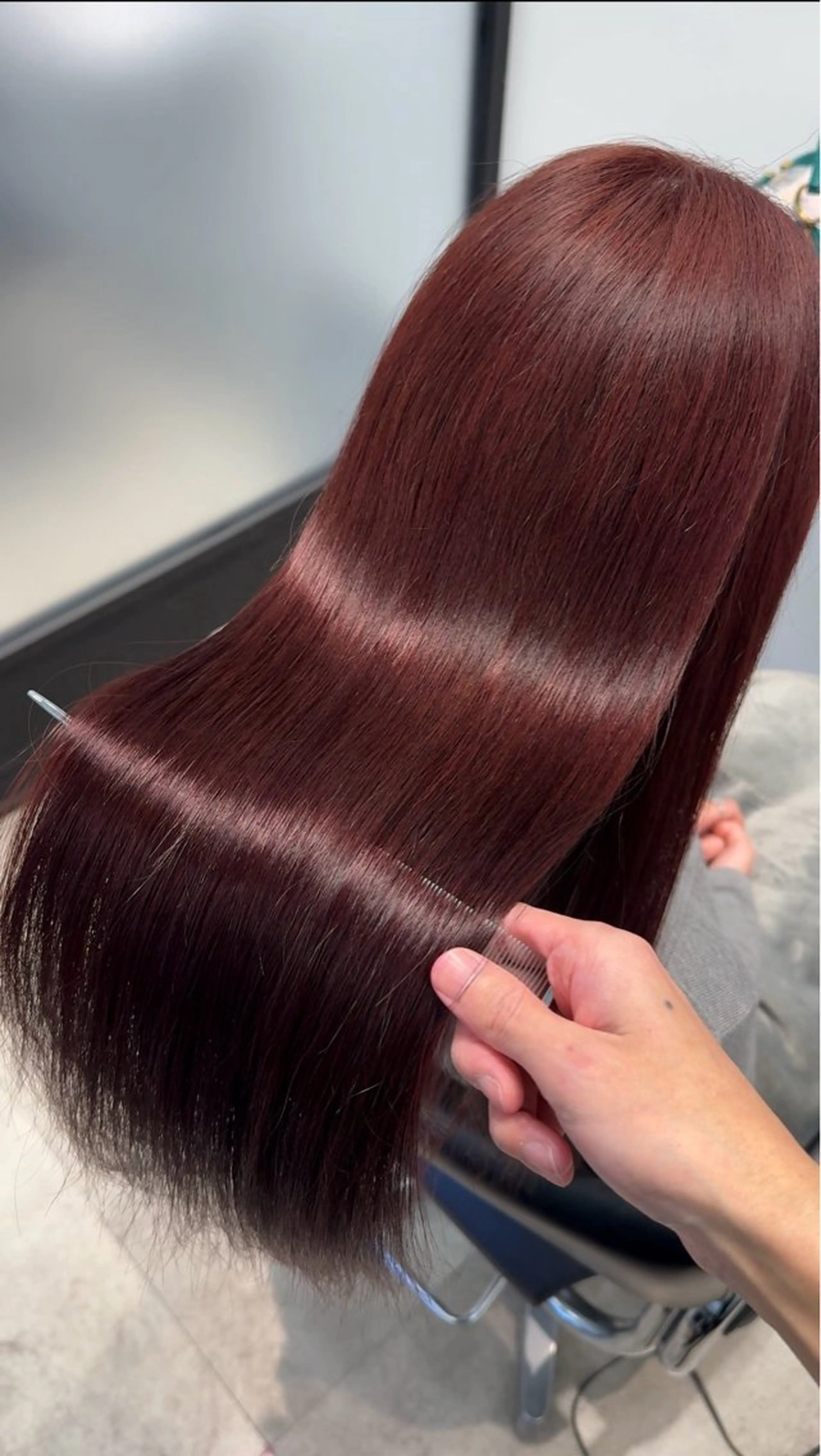 ロング カラー レッドカラー 🍀美髪作り🍀 勝又亮平のヘアスタイル