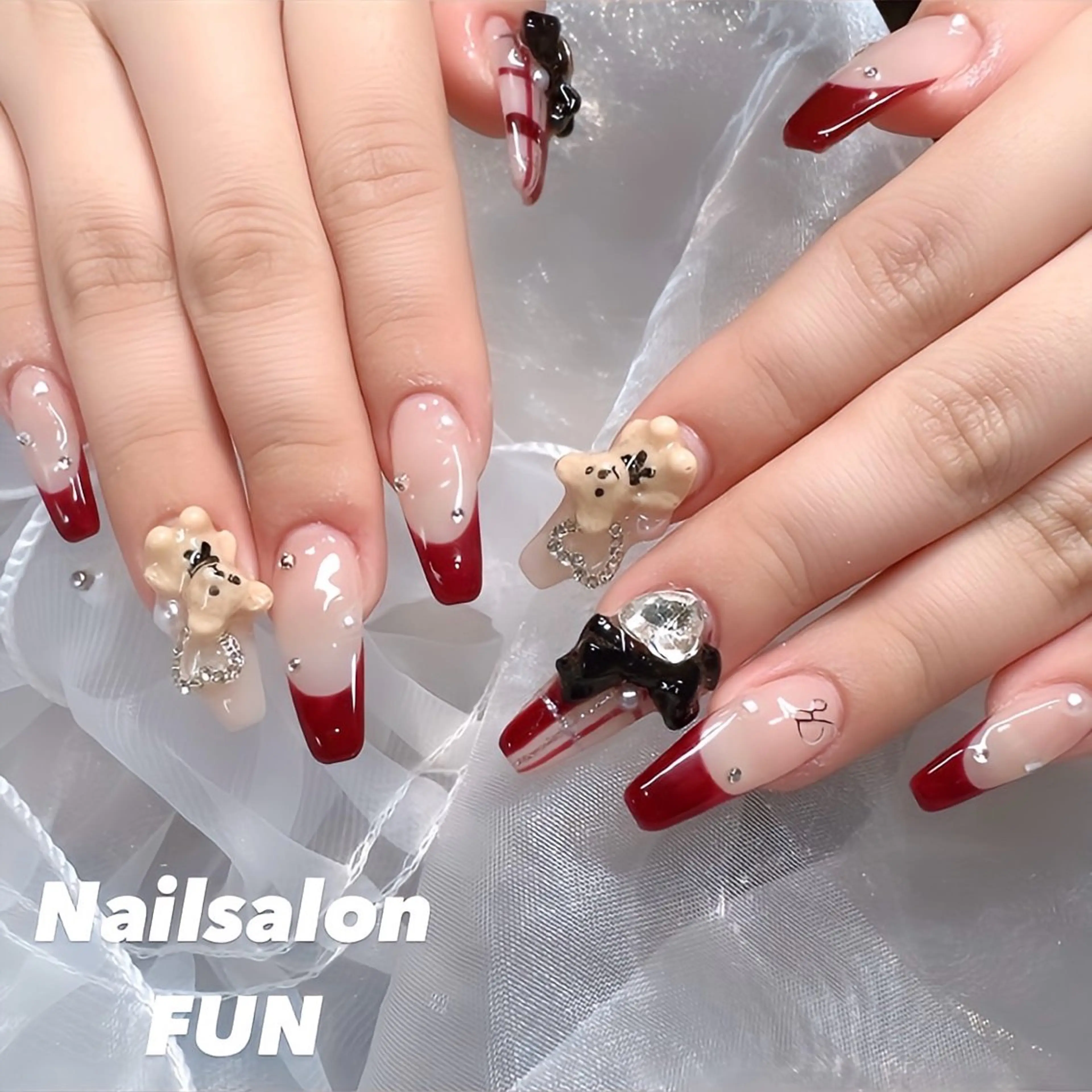 ネイル アートネイル ロングネイル メンズネイル ショートネイル ネイルチップ ハンドネイル Nailsalon FUN🌈のネイルデザイン